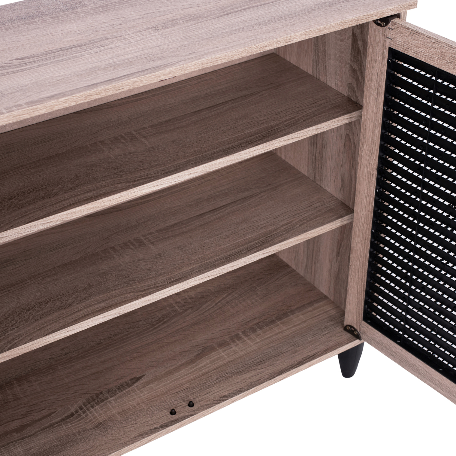 ΠΑΠΟΥΤΣΟΘΗΚΗ-ΝΤΟΥΛΑΠΙ MCKENNA 3ΠΟΡΤΕΣ HM2267.02 SONAMA-ΜΑΥΡΟ 112x30x68,5Υ εκ. 5