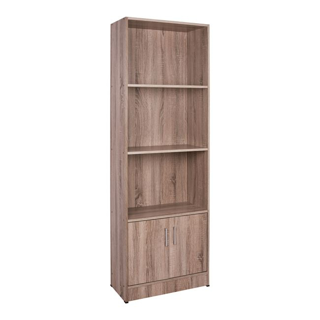 ΒΙΒΛΙΟΘΗΚΗ ΜΕΛΑΜΙΝΗΣ HAYDEN HM2269.02 ΣΕ ΧΡΩΜΑ SONAMA 60x30x174Υεκ. 1