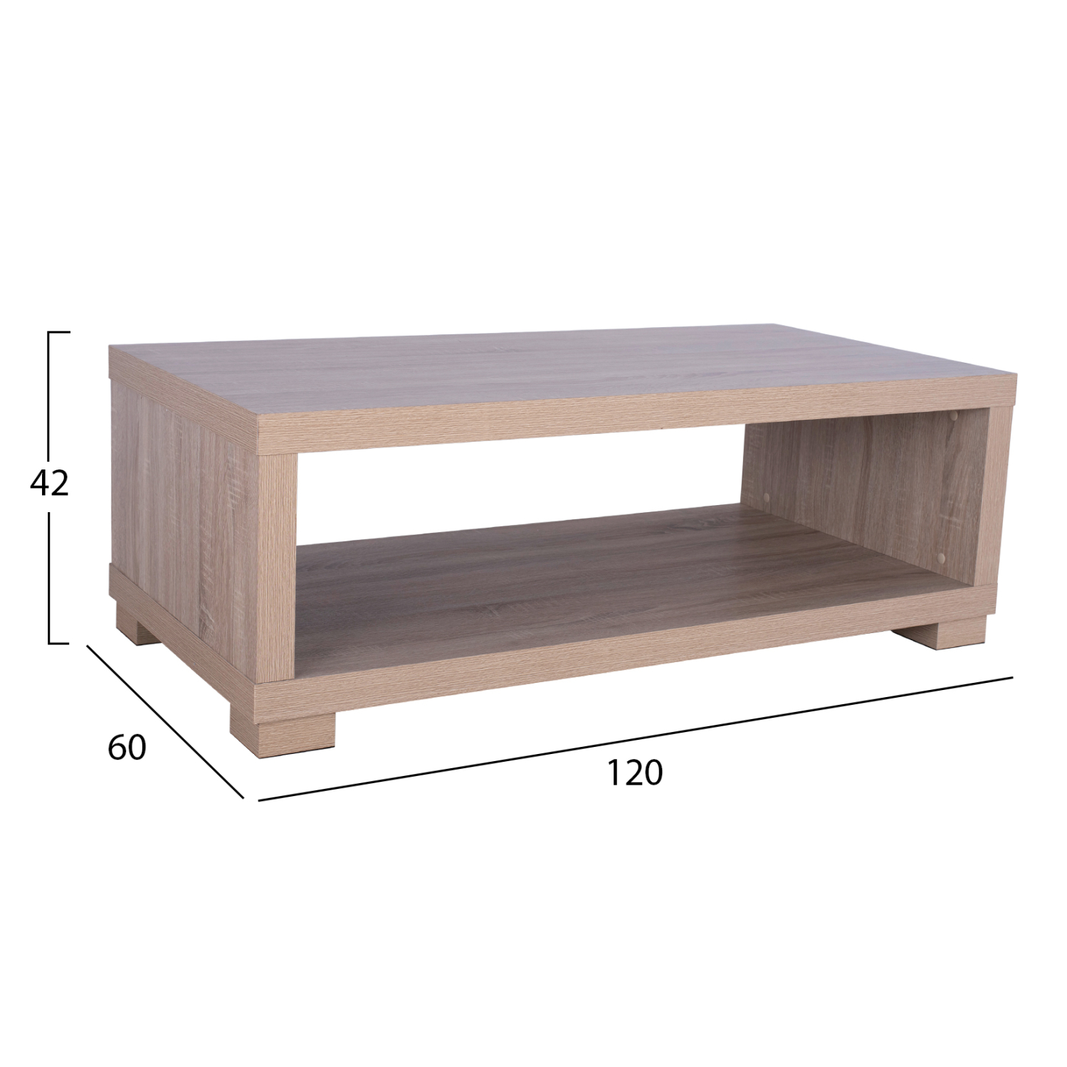 ΤΡΑΠΕΖΙ ΣΑΛΟΝΙΟΥ SALEM HM2217.02 SONAMA OAK 120Χ60Χ42Y εκ. 2