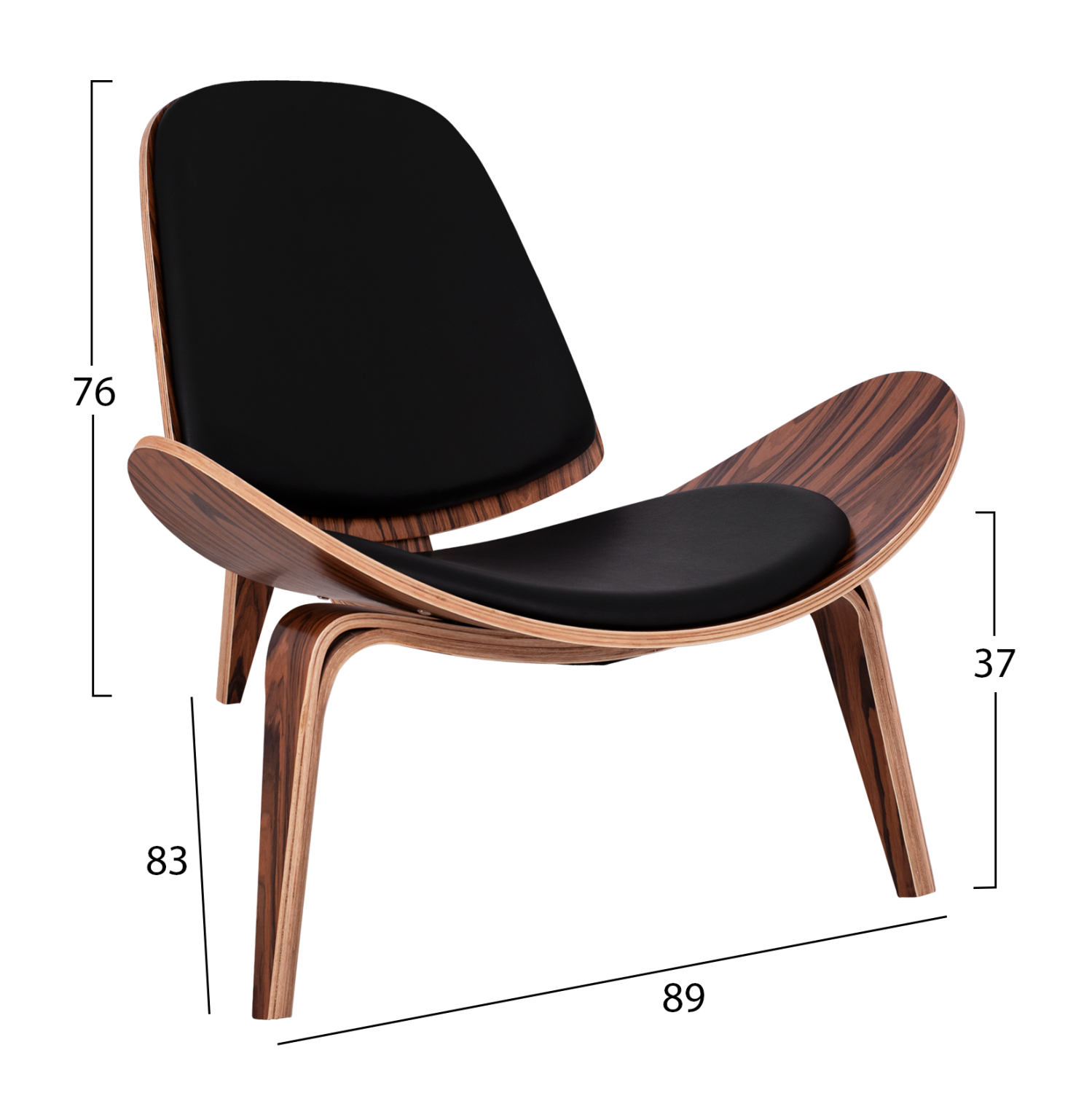 ΠΟΛΥΘΡΟΝΑ SUPERIOR PLUS HM1128.01 ΚΑΡΥΔΙ ΜΕ ΜΑΥΡΟ ΜΑΞΙΛΑΡΙ PU 89x83x76Yεκ. 2