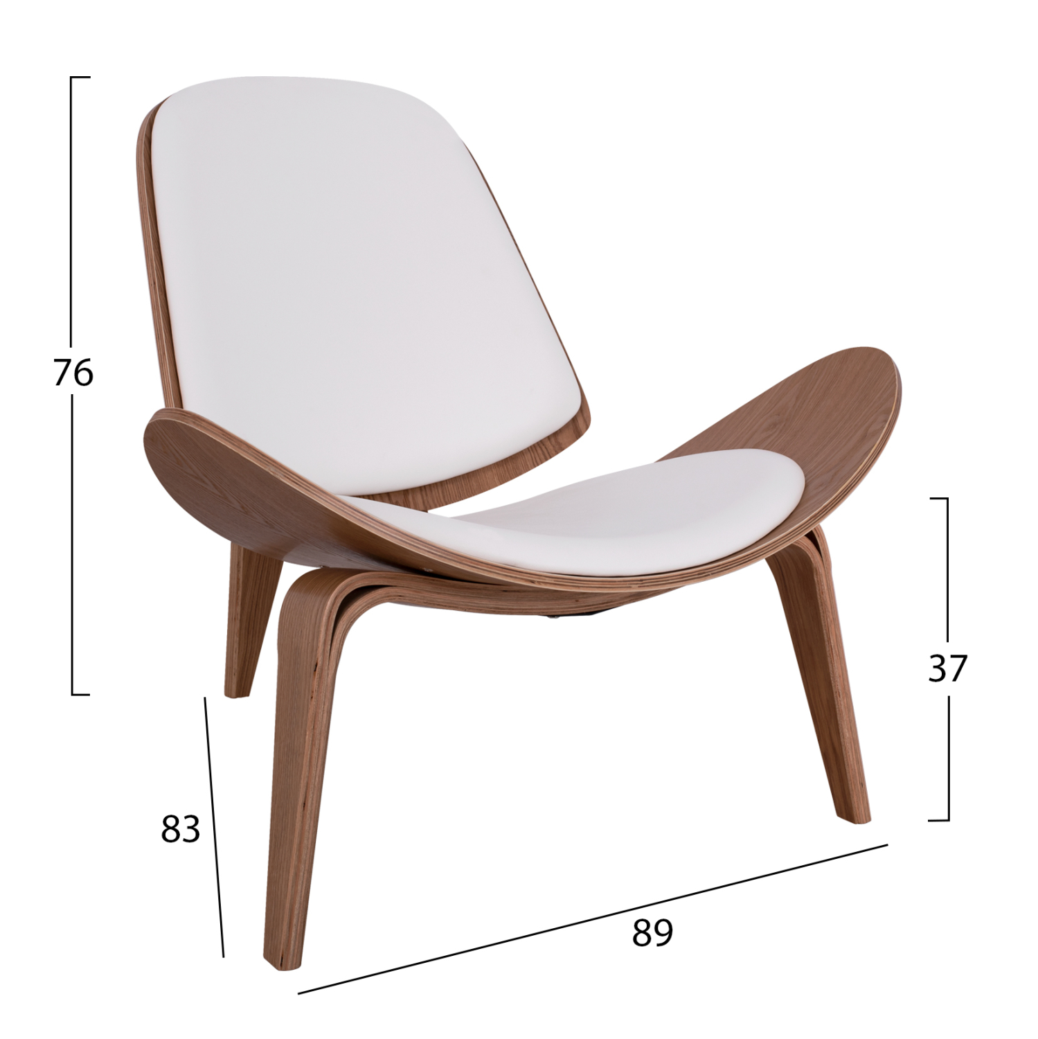 ΠΟΛΥΘΡΟΝΑ SUPERIOR PLUS HM1128.03 ΦΥΣΙΚΟ ΜΕ ΛΕΥΚΟ ΜΑΞΙΛΑΡΙ PU 89x83x76Yεκ. 2