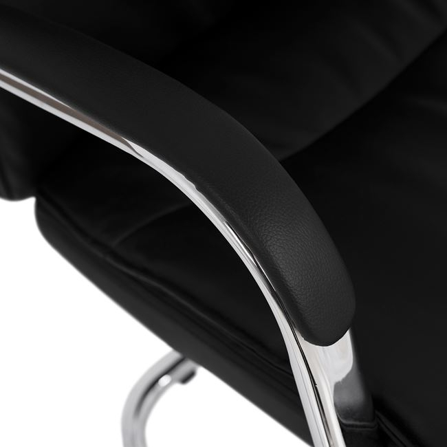 ΠΟΛΥΘΡΟΝΑ JACOB HM1045.11 ΜΑΥΡΟ PU ΜΕ ΒΑΣΗ ΧΡΩΜΙΟΥ 57x66,5x102 cm 9