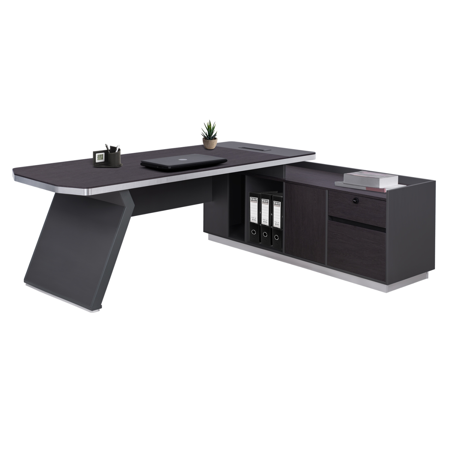 ΓΡΑΦΕΙΟ ΕΠΑΓΓΕΛΜΑΤΙΚΟ ΔΕΞΙΑ ΓΩΝΙΑ ROSEWOOD HM2084R 220X180X76Υ εκ. 1