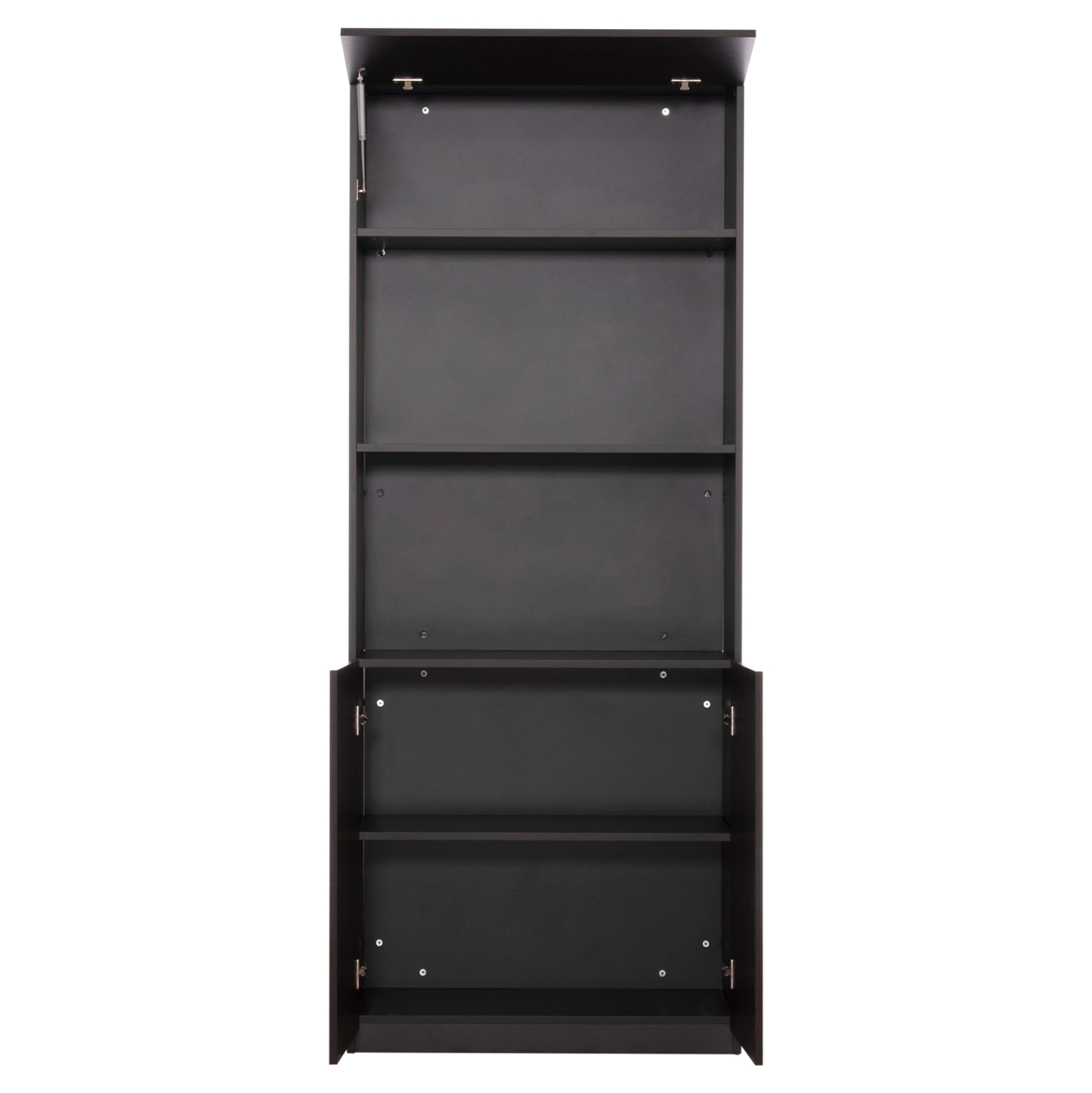 ΒΙΒΛΙΟΘΗΚΗ ΓΡΑΦΕΙΟΥ ΕΠΑΓΓΕΛΜΑΤΙΚΗ ROSEWOOD HM2089 ΜΕΛΑΜΙΝΗ ΓΚΡΙ-WENGE 80Χ40Χ200Υεκ. 7