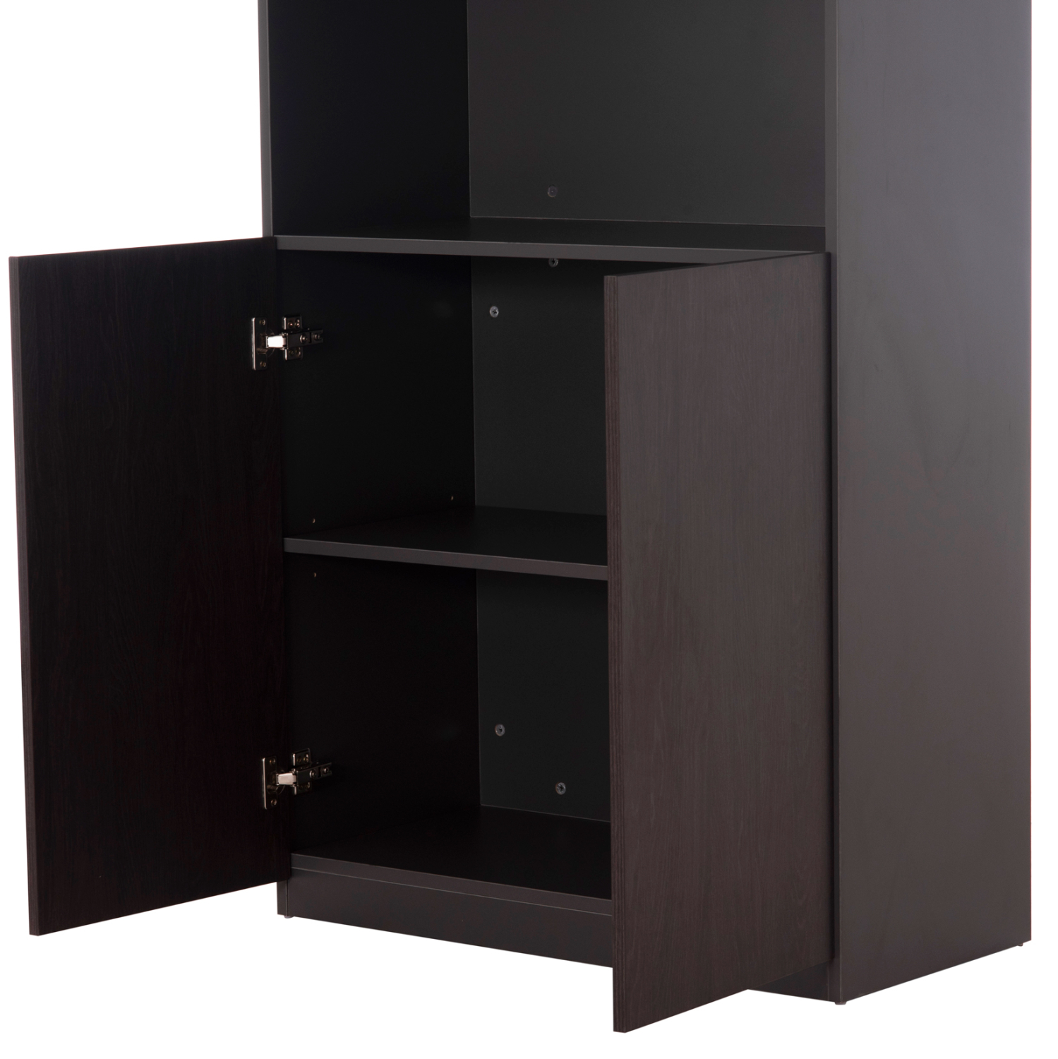 ΒΙΒΛΙΟΘΗΚΗ ΓΡΑΦΕΙΟΥ ΕΠΑΓΓΕΛΜΑΤΙΚΗ ROSEWOOD HM2089 ΜΕΛΑΜΙΝΗ ΓΚΡΙ-WENGE 80Χ40Χ200Υεκ. 9