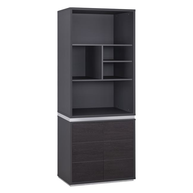 ΒΙΒΛΙΟΘΗΚΗ ΓΡΑΦΕΙΟΥ ΕΠΑΓΓΕΛΜΑΤΙΚΗ ROSEWOOD HM2090 81,5Χ40Χ200Υ εκ. 1