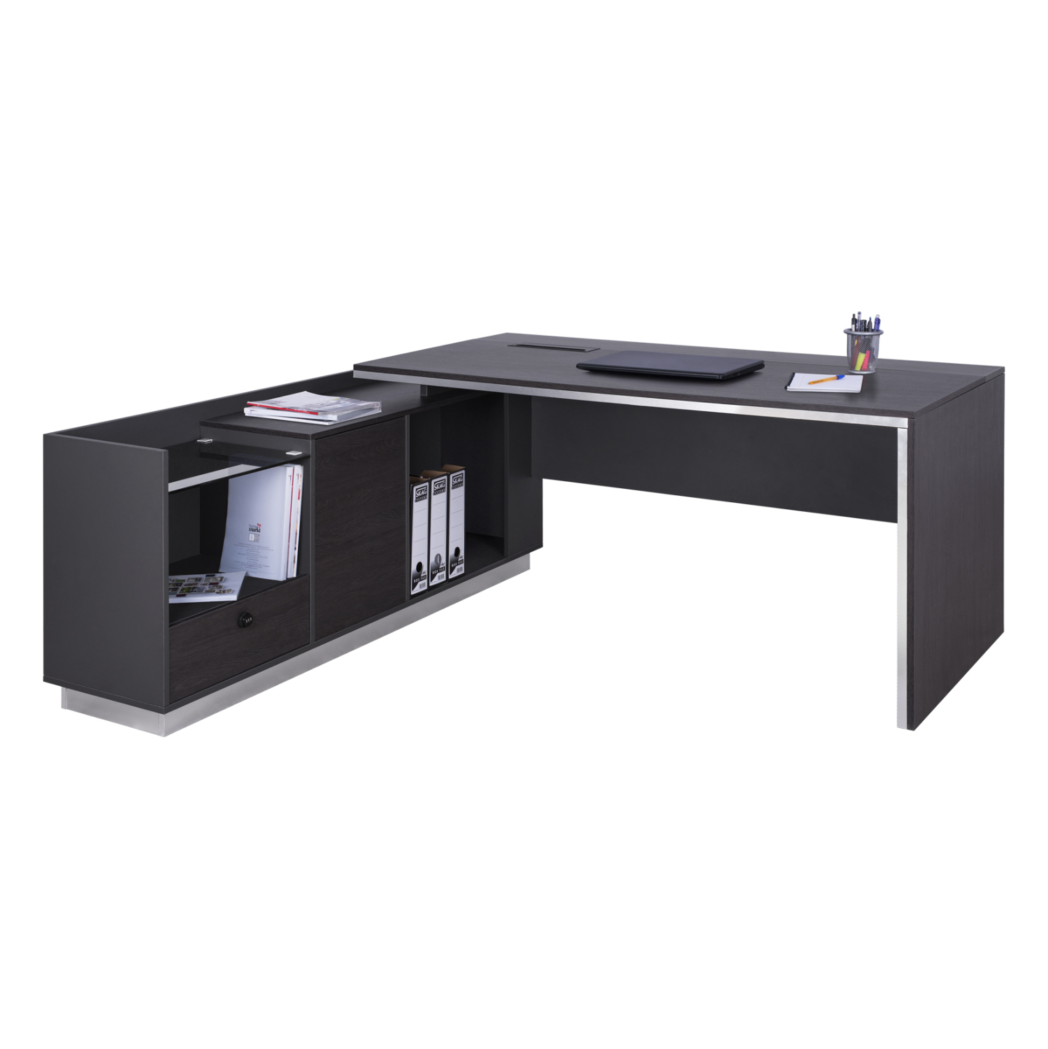 ΓΡΑΦΕΙΟ ΕΠΑΓΓΕΛΜΑΤΙΚΟ ΑΡΙΣΤΕΡΗ ΓΩΝΙΑ ROSEWOOD HM2112L 200X160X76Υ εκ. 1