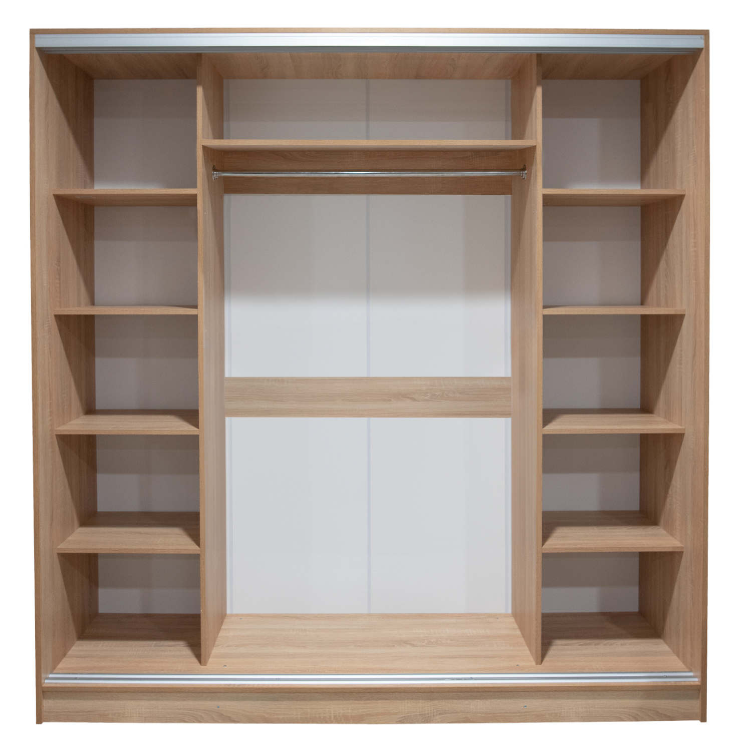 ΝΤΟΥΛΑΠΑ 3ΦΥΛΛΗ ΣΥΡΟΜΕΝΗ ΜΕ ΚΑΘΡΕΠΤΗ SONAMA OAK HM2435  200X60X210Υεκ 4