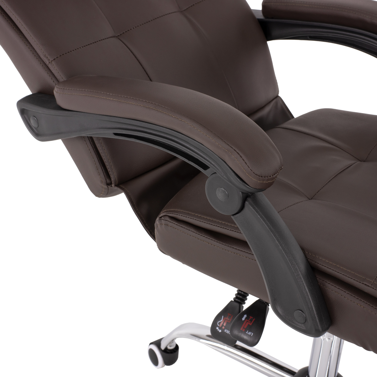 ΠΟΛΥΘΡΟΝΑ ΓΡΑΦΕΙΟΥ ΔΙΕΥΘΥΝΤΙΚΗ ΚΑΦΕ HM1057.19 ΜΕ ΠΤΥΣΣΟΜΕΝΟ ΥΠΟΠΟΔΙΟ 58x71x128Y εκ. 10