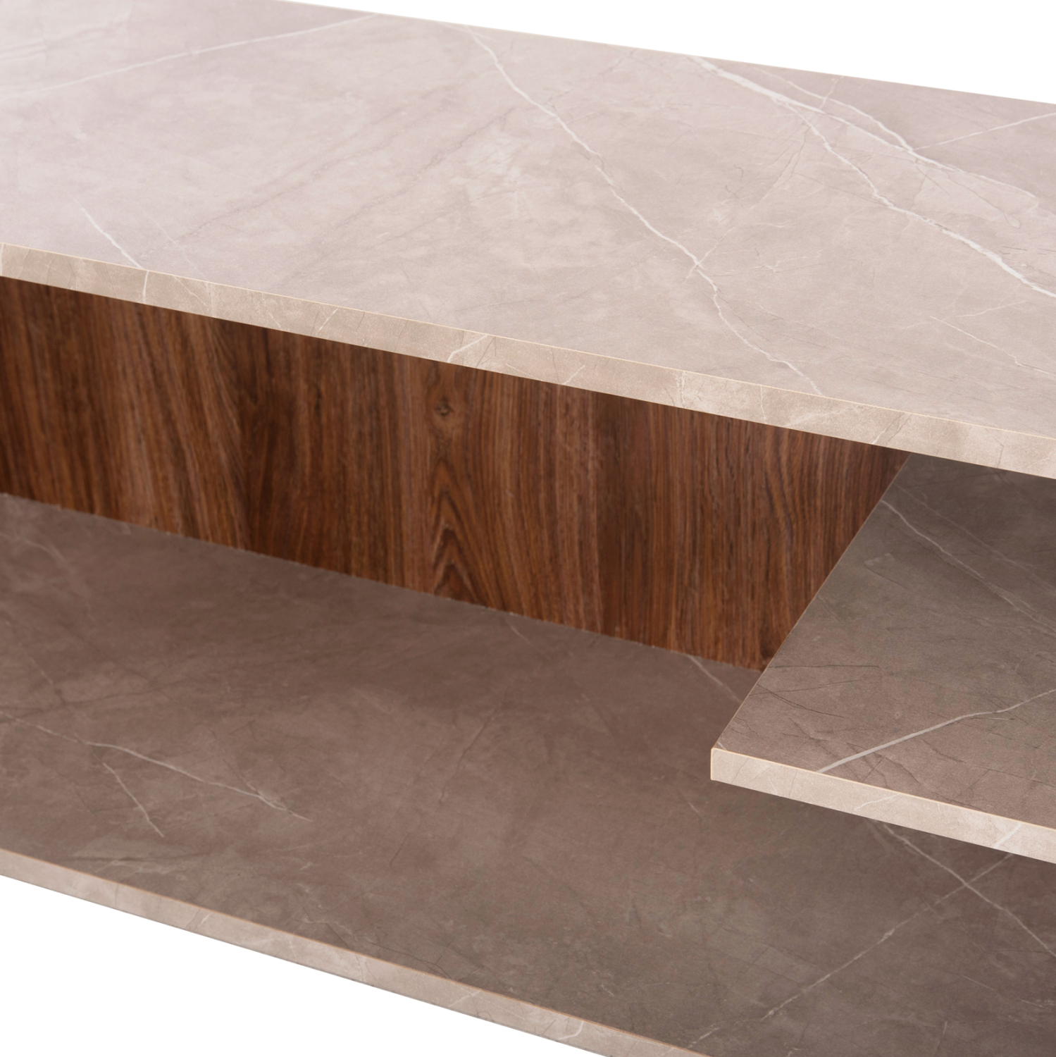 ΣΥΝΘΕΤΟ ΤΗΛΕΟΡΑΣΗΣ EDELIE HM8908.14 ΜΕΛΑΜΙΝΗ ΓΚΡΙ STONE TEXTURE-ΦΥΣΙΚΟ 150x29,5x120Υεκ. 5