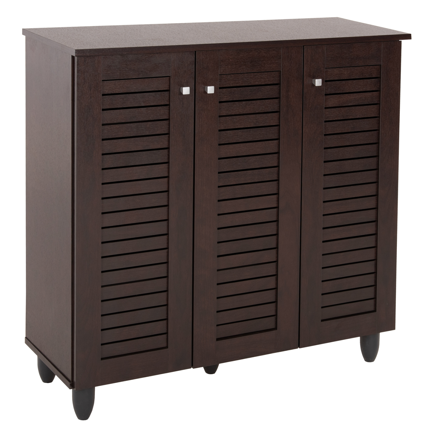 ΠΑΠΟΥΤΣΟΘΗΚΗ-ΝΤΟΥΛΑΠΑ PROLLY HM9609.01 ΜΕΛΑΜΙΝΗ WENGE-3ΠΟΡΤΕΣ-4ΡΑΦΙΑ 87x32x88Υεκ. 1