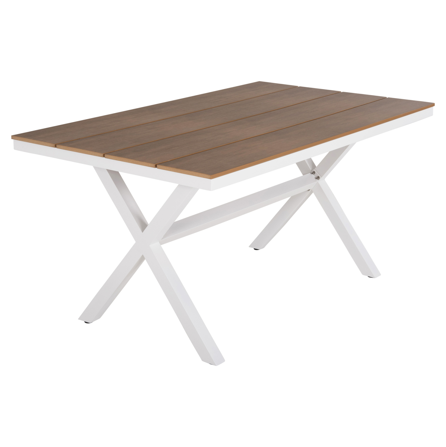 ΤΡΑΠΕΖΙ ΑΛΟΥΜΙΝΙΟΥ ΟΡΘΟΓΩΝΙΟ TAWNEE HM6037.02 ΛΕΥΚΟ-POLYWOOD ΦΥΣΙΚΟ 150x89,5x73Υεκ 4