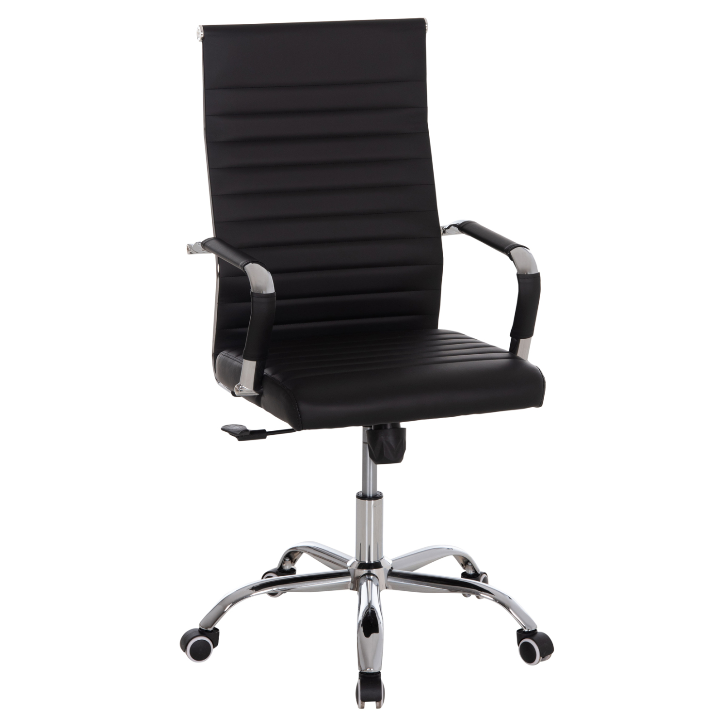 ΚΑΡΕΚΛΑ ΓΡΑΦΕΙΟΥ HM1059.31 ΜΑΥΡΟ PU BOSS ΔΙΕΥΘΥΝΤΟΥ ΠΟΔΙ ΧΡΩΜΙΟΥ 53x57x109Υεκ. 1