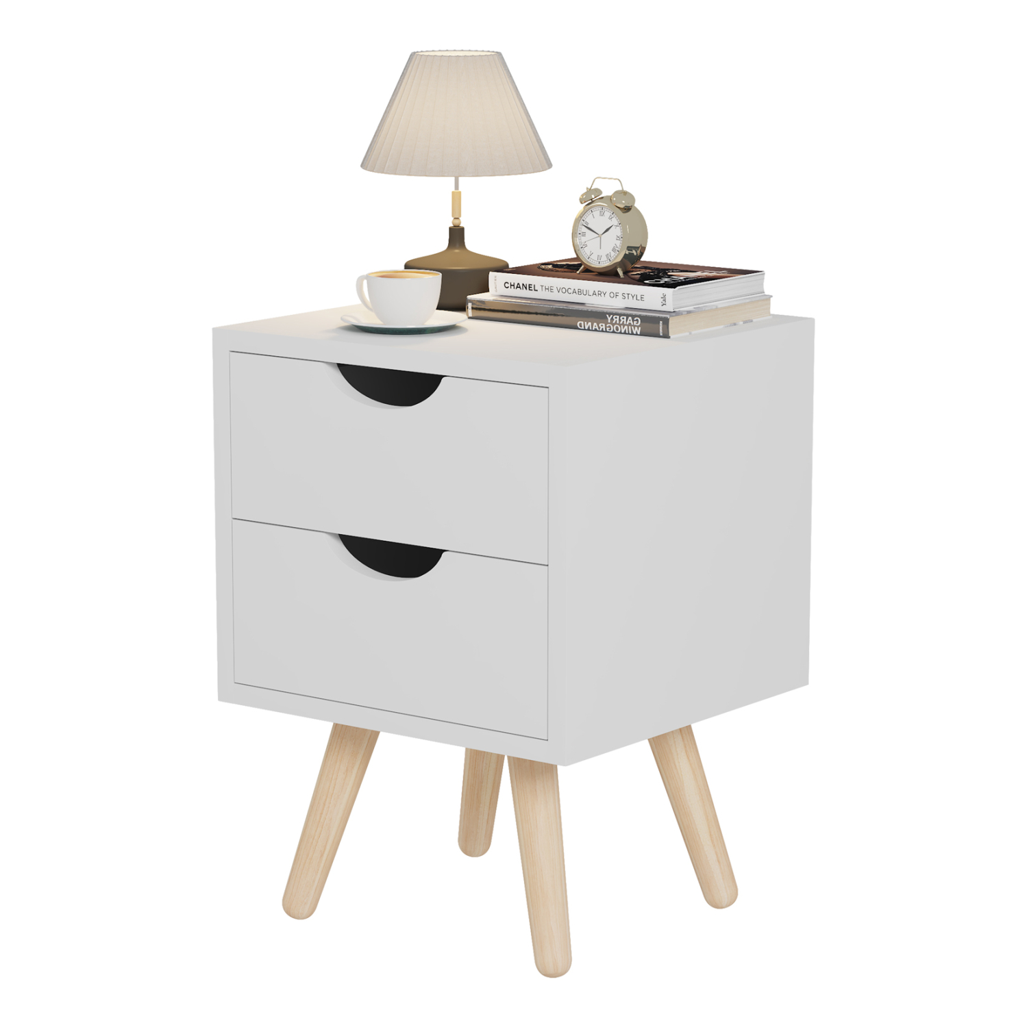 ΚΟΜΟΔΙΝΟ DINKL HM2472.03 ΜΕΛΑΜΙΝΗ-2 ΣΥΡΤΑΡΙΑ ΛΕΥΚΟ 29,7x29,7x45Υεκ 1