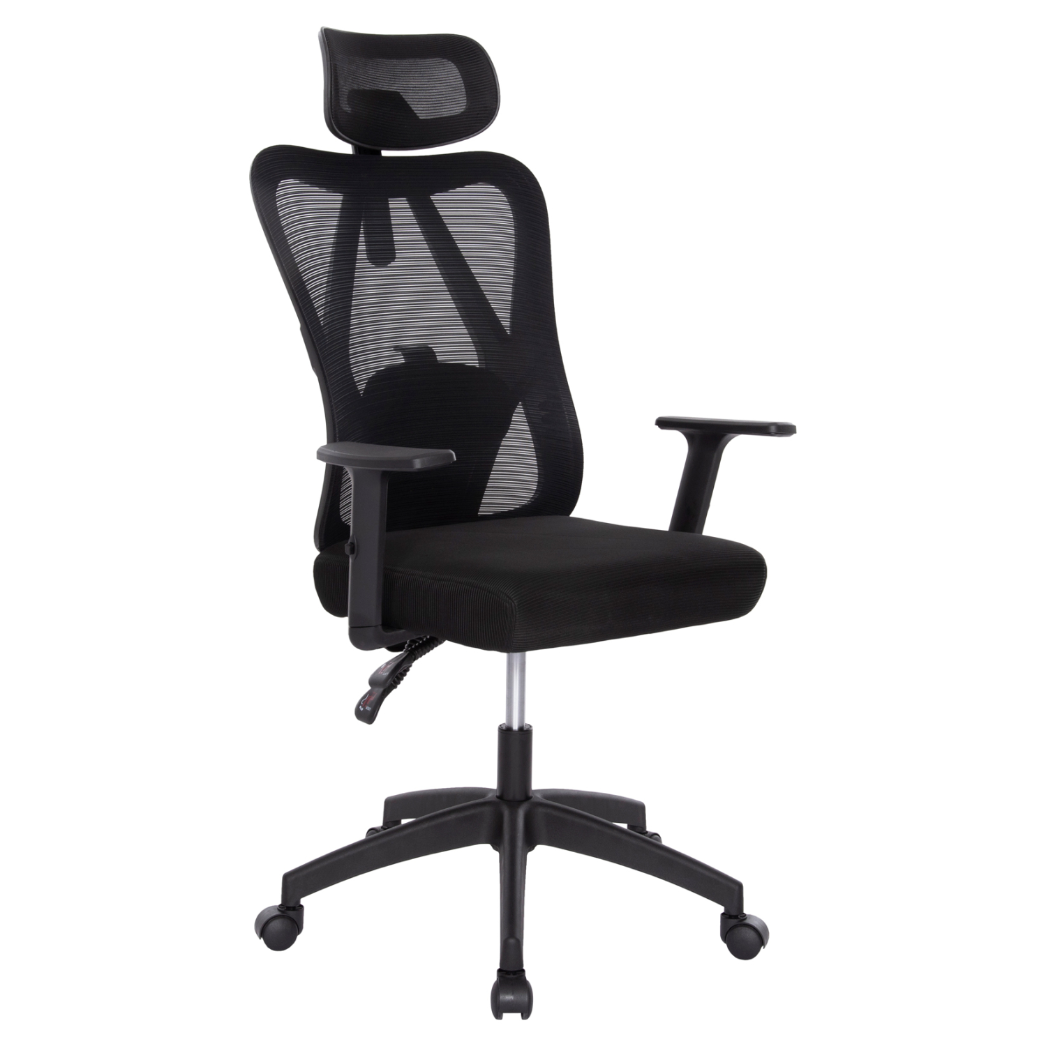 ΚΑΡΕΚΛΑ ΓΡΑΦΕΙΟΥ MEXER HM1195.01 ΜΑΥΡΟ MESH-PP ΒΑΣΗ 68x70x136Υεκ. 1