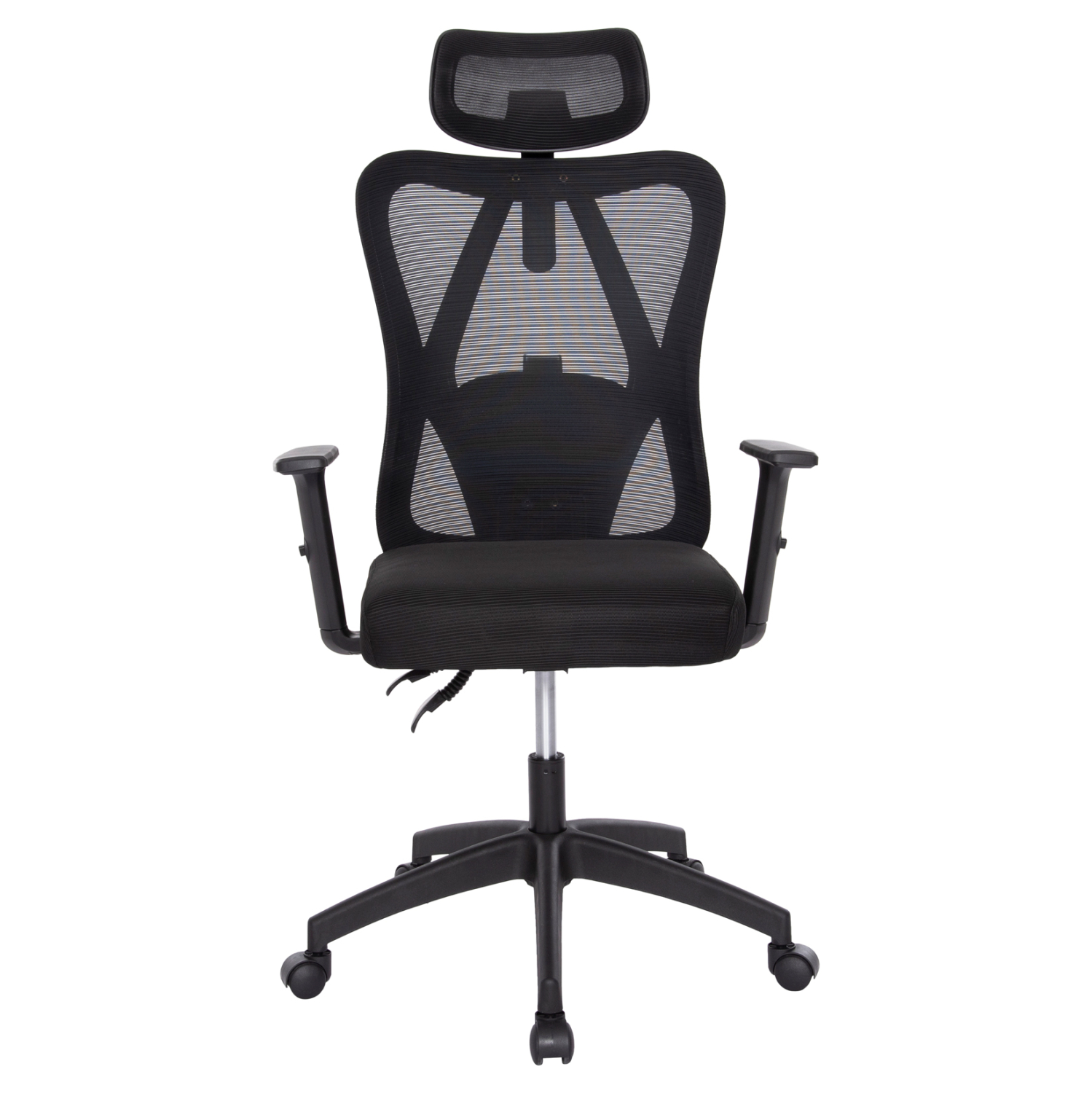 ΚΑΡΕΚΛΑ ΓΡΑΦΕΙΟΥ MEXER HM1195.01 ΜΑΥΡΟ MESH-PP ΒΑΣΗ 68x70x136Υεκ. 3