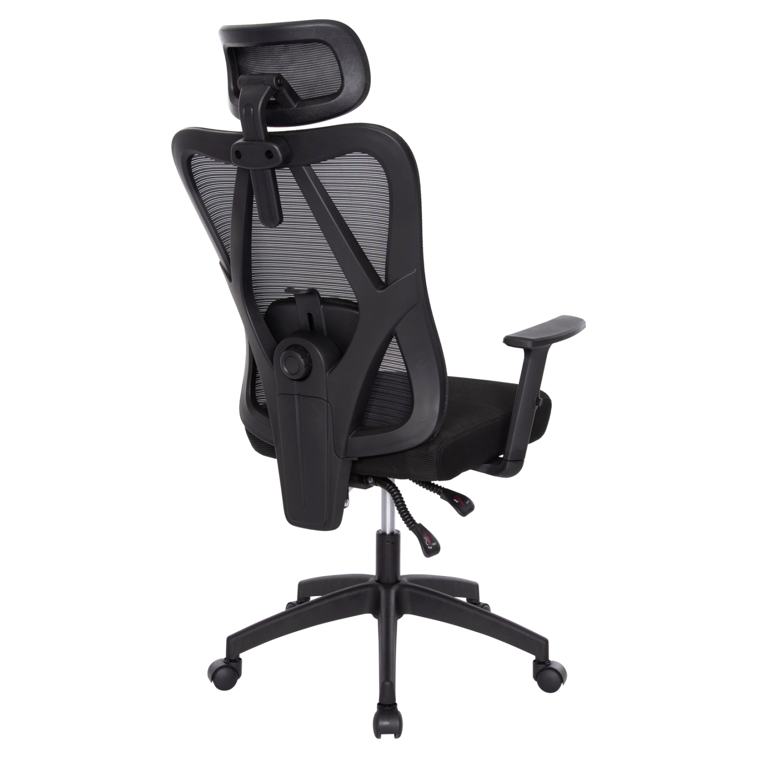 ΚΑΡΕΚΛΑ ΓΡΑΦΕΙΟΥ MEXER HM1195.01 ΜΑΥΡΟ MESH-PP ΒΑΣΗ 68x70x136Υεκ. 5