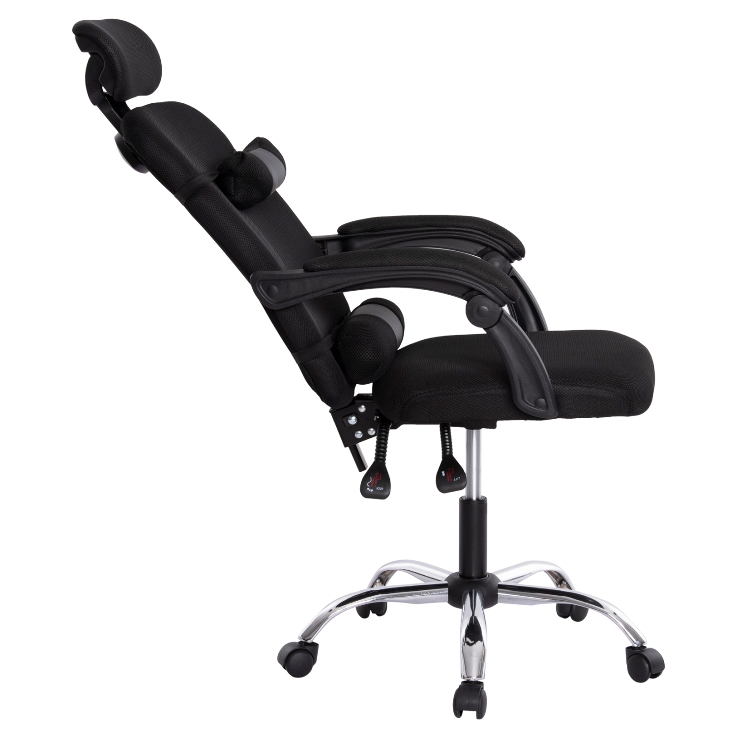 ΚΑΡΕΚΛΑ ΓΡΑΦΕΙΟΥ CRONER HM1196.01 ΜΑΥΡΟ MESH-ΜΕΤΑΛ.ΒΑΣΗ 58x99x120Υεκ. 5