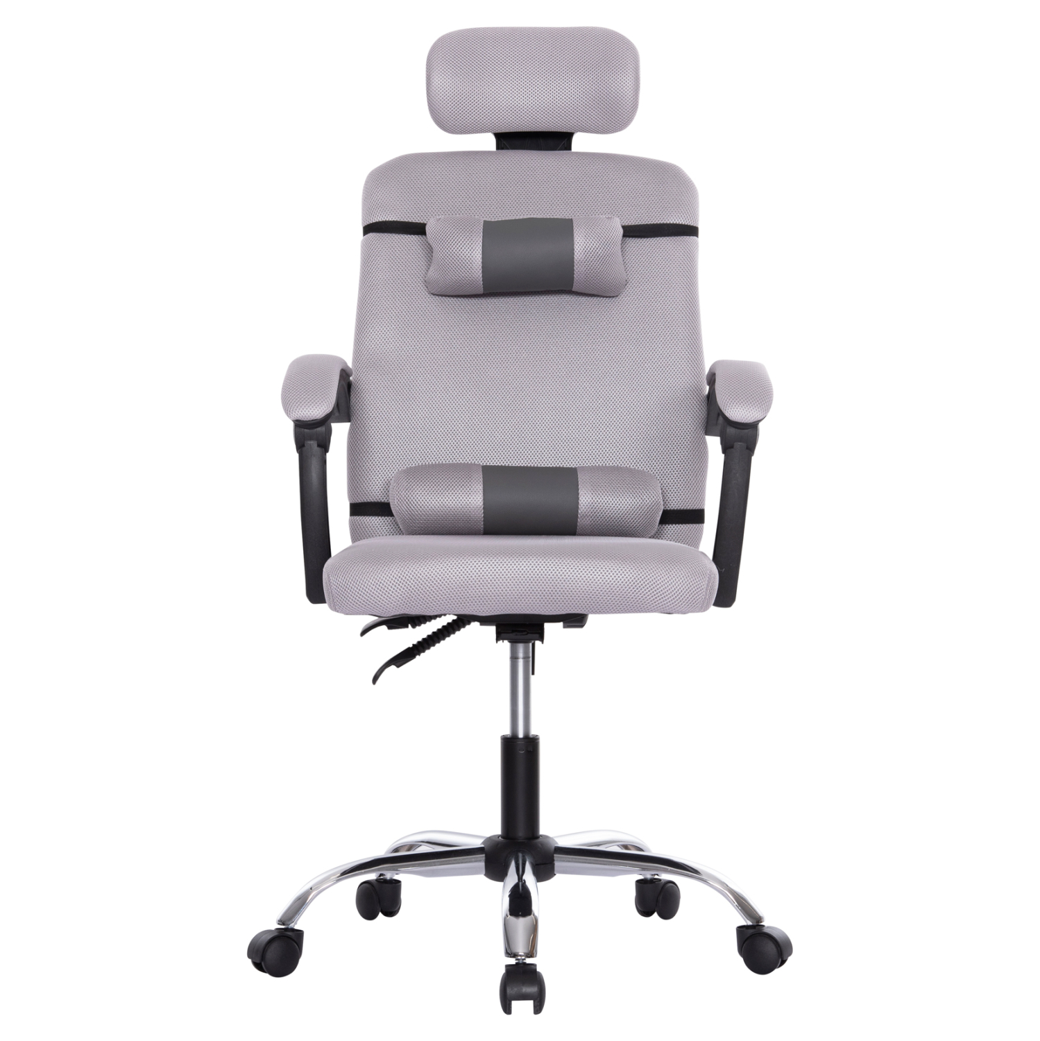 ΚΑΡΕΚΛΑ ΓΡΑΦΕΙΟΥ CRONER HM1196.02 ΓΚΡΙ MESH-ΜΕΤΑΛ.ΒΑΣΗ 58x67x124Υεκ. 3
