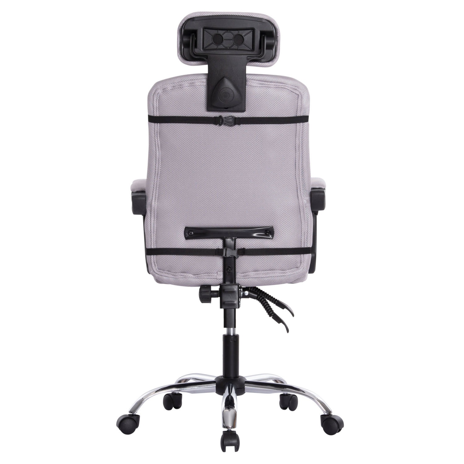ΚΑΡΕΚΛΑ ΓΡΑΦΕΙΟΥ CRONER HM1196.02 ΓΚΡΙ MESH-ΜΕΤΑΛ.ΒΑΣΗ 58x67x124Υεκ. 5