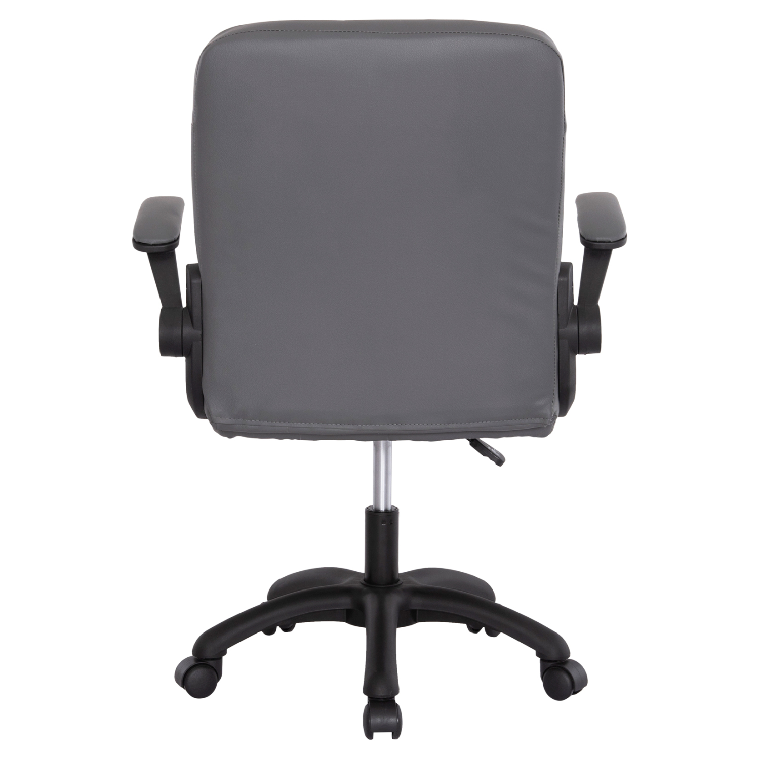 ΚΑΡΕΚΛΑ ΓΡΑΦΕΙΟΥ PORTIMA HM1197.03 ΓΚΡΙ PVC-ΜΑΥΡΟΣ ΣΚΕΛΕΤΟΣ &amp; ΒΑΣΗ 66.5x60x97Υεκ 6