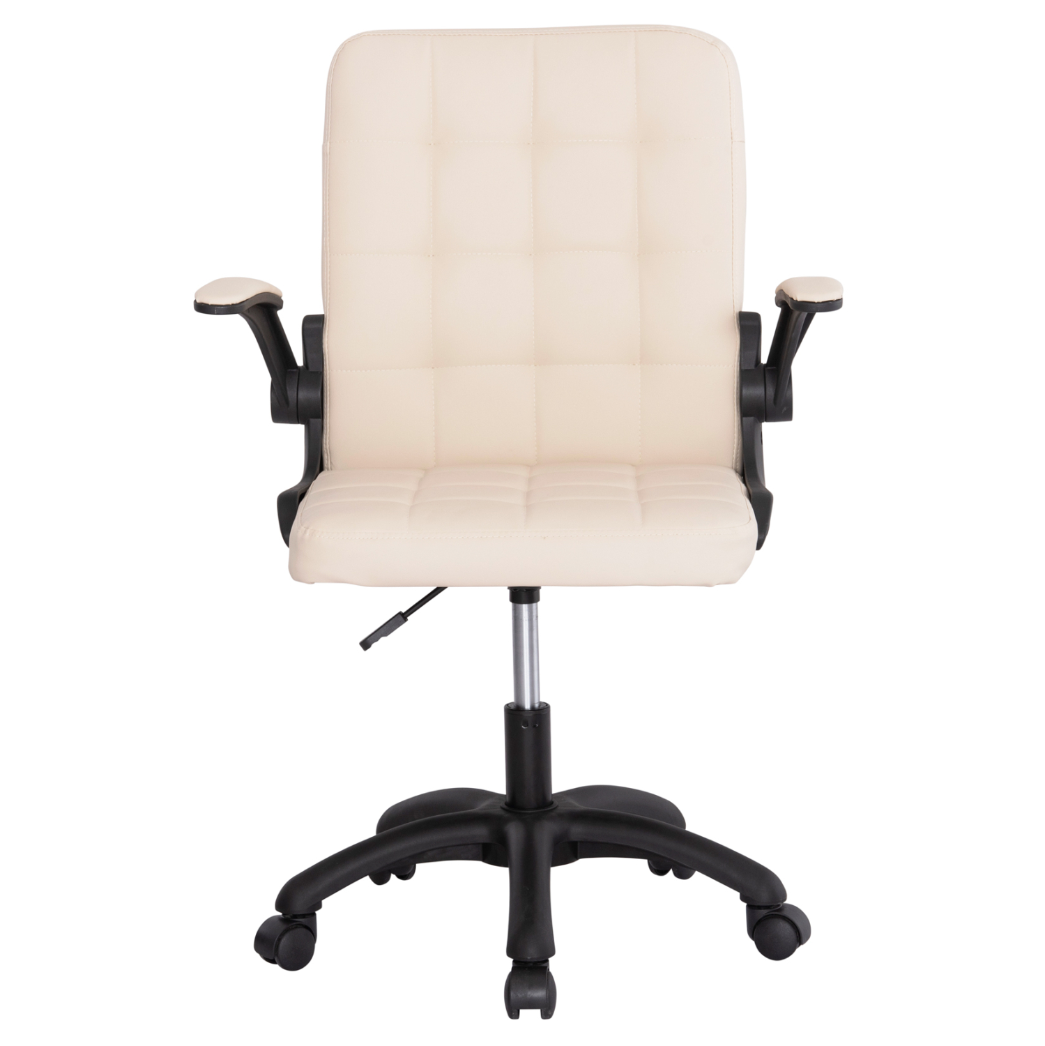 ΚΑΡΕΚΛΑ ΓΡΑΦΕΙΟΥ PORTIMA HM1197.04 ΜΠΕΖ PVC-ΜΑΥΡΟΣ ΣΚΕΛΕΤΟΣ &amp; ΒΑΣΗ 66.5x57x97Υεκ 3