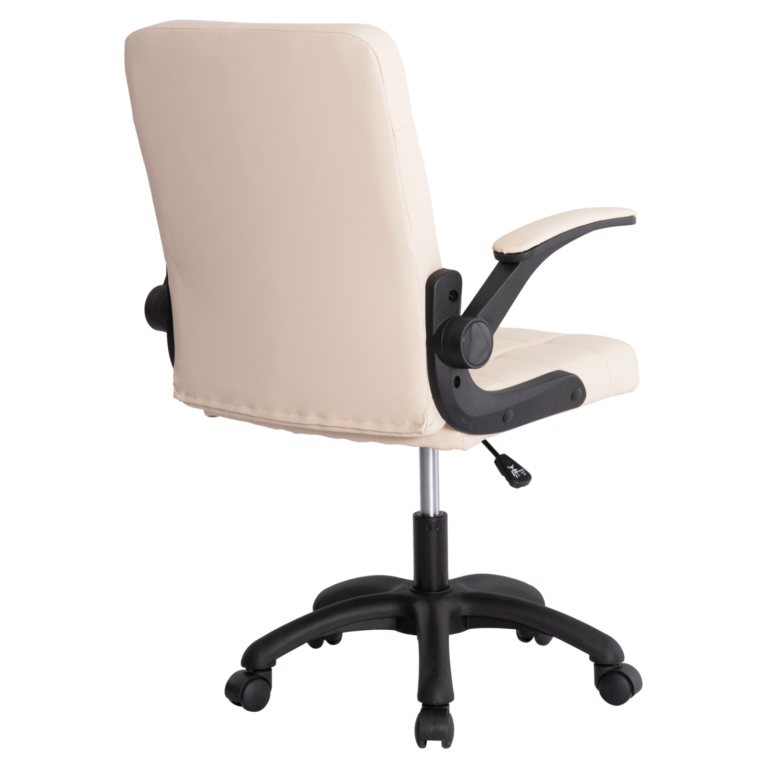 ΚΑΡΕΚΛΑ ΓΡΑΦΕΙΟΥ PORTIMA HM1197.04 ΜΠΕΖ PVC-ΜΑΥΡΟΣ ΣΚΕΛΕΤΟΣ &amp; ΒΑΣΗ 66.5x57x97Υεκ 5