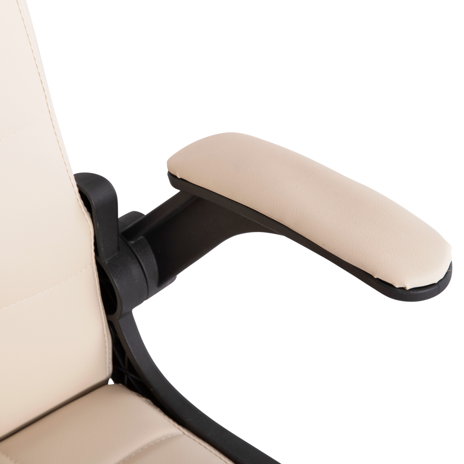 ΚΑΡΕΚΛΑ ΓΡΑΦΕΙΟΥ PORTIMA HM1197.04 ΜΠΕΖ PVC-ΜΑΥΡΟΣ ΣΚΕΛΕΤΟΣ &amp; ΒΑΣΗ 66.5x57x97Υεκ 8