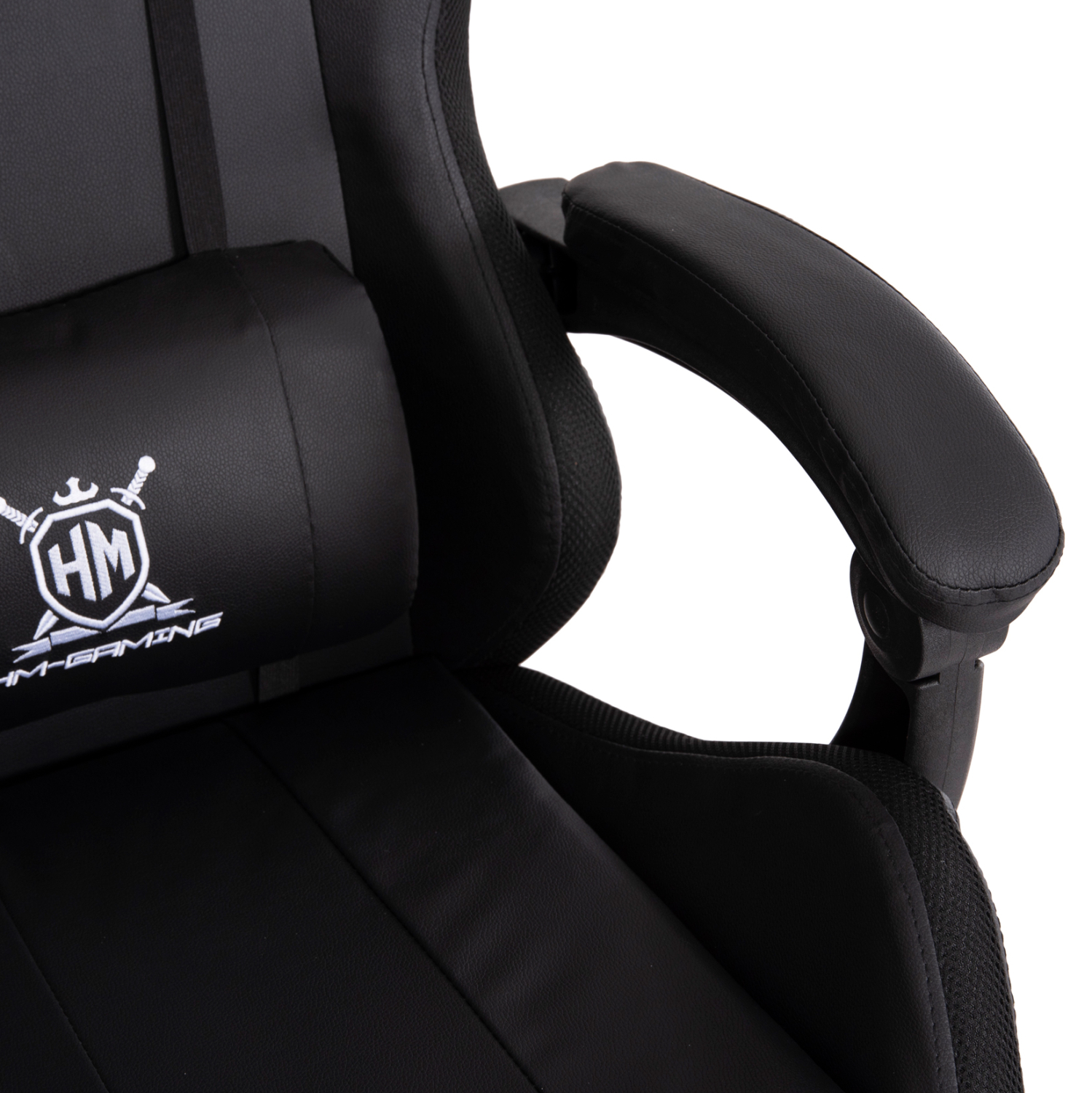 ΠΟΛΥΘΡΟΝΑ GAMING DARREN HM1203.04 ΜΑΥΡΟ-ΛΕΥΚΟ PVC 58.5x100x120Υεκ. 7