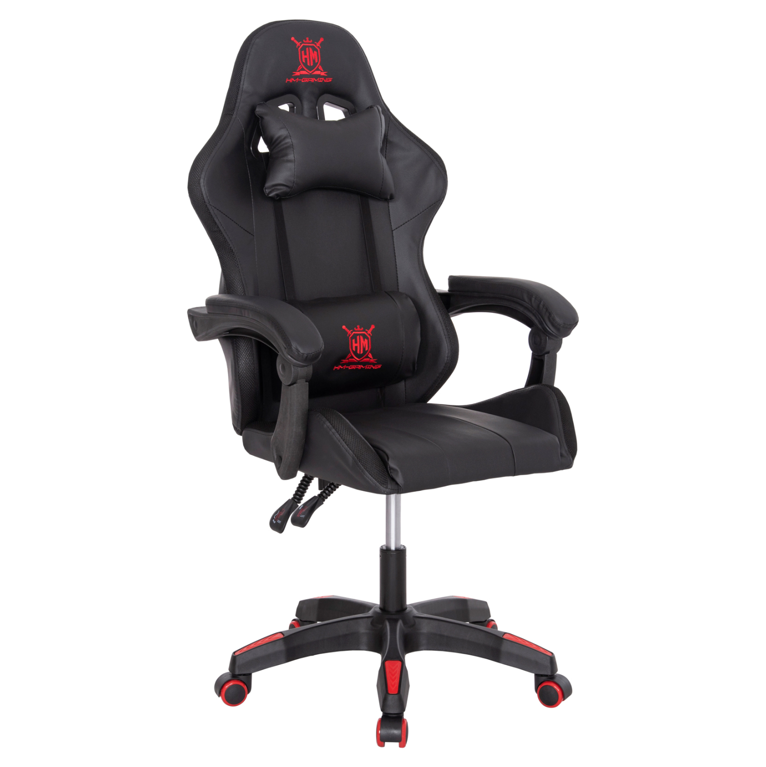 ΠΟΛΥΘΡΟΝΑ GAMING DARREN HM1203.01 ΜΑΥΡΟ-ΚΟΚΚΙΝΟ PVC 58.5x100x120Υεκ. 1