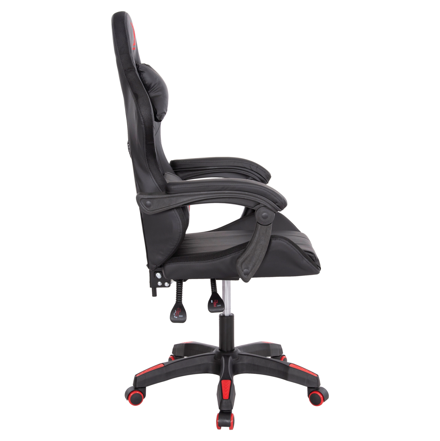 ΠΟΛΥΘΡΟΝΑ GAMING DARREN HM1203.01 ΜΑΥΡΟ-ΚΟΚΚΙΝΟ PVC 58.5x100x120Υεκ. 4