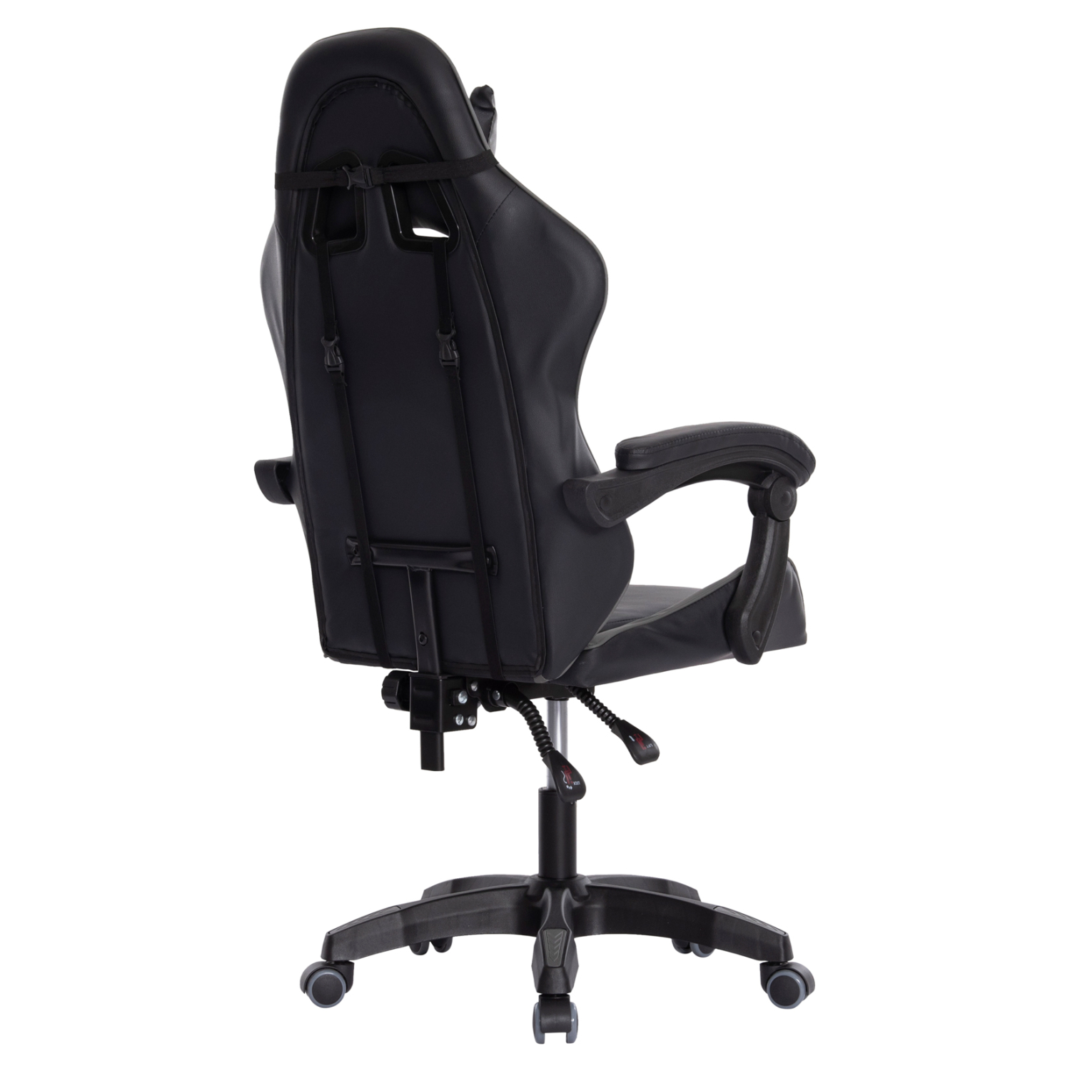 ΠΟΛΥΘΡΟΝΑ GAMING DARREN HM1203.10 ΜΑΥΡΟ-ΓΚΡΙ PVC 60x60x120Υεκ. 5