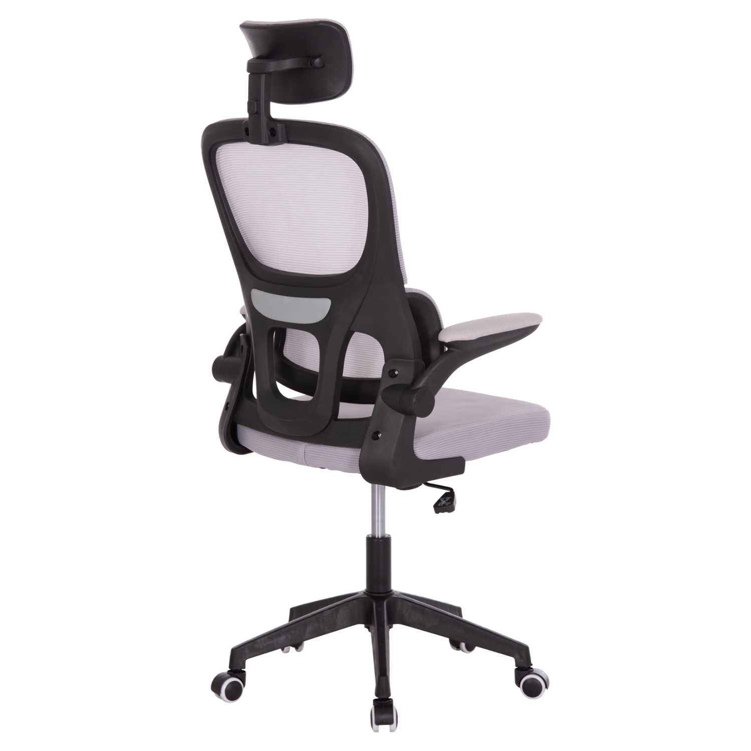 ΚΑΡΕΚΛΑ ΓΡΑΦΕΙΟΥ BASTON HM18236.02 ΓΚΡΙ MESH &amp; ΜΑΥΡΟ PP ΣΚΕΛΕΤΟΣ 64x60x127Υεκ. 5