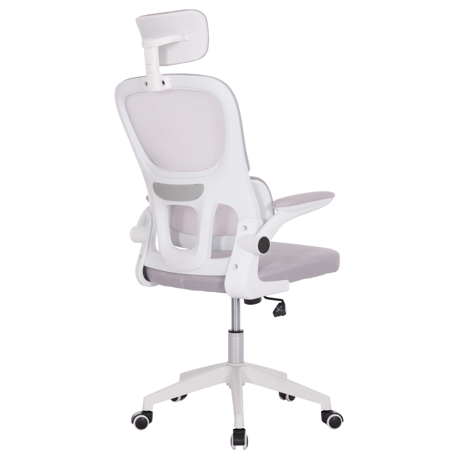 ΚΑΡΕΚΛΑ ΓΡΑΦΕΙΟΥ BASTON HM18236.03 ΓΚΡΙ MESH &amp; ΛΕΥΚΟΣ PP ΣΚΕΛΕΤΟΣ 64x60x127Υεκ. 5