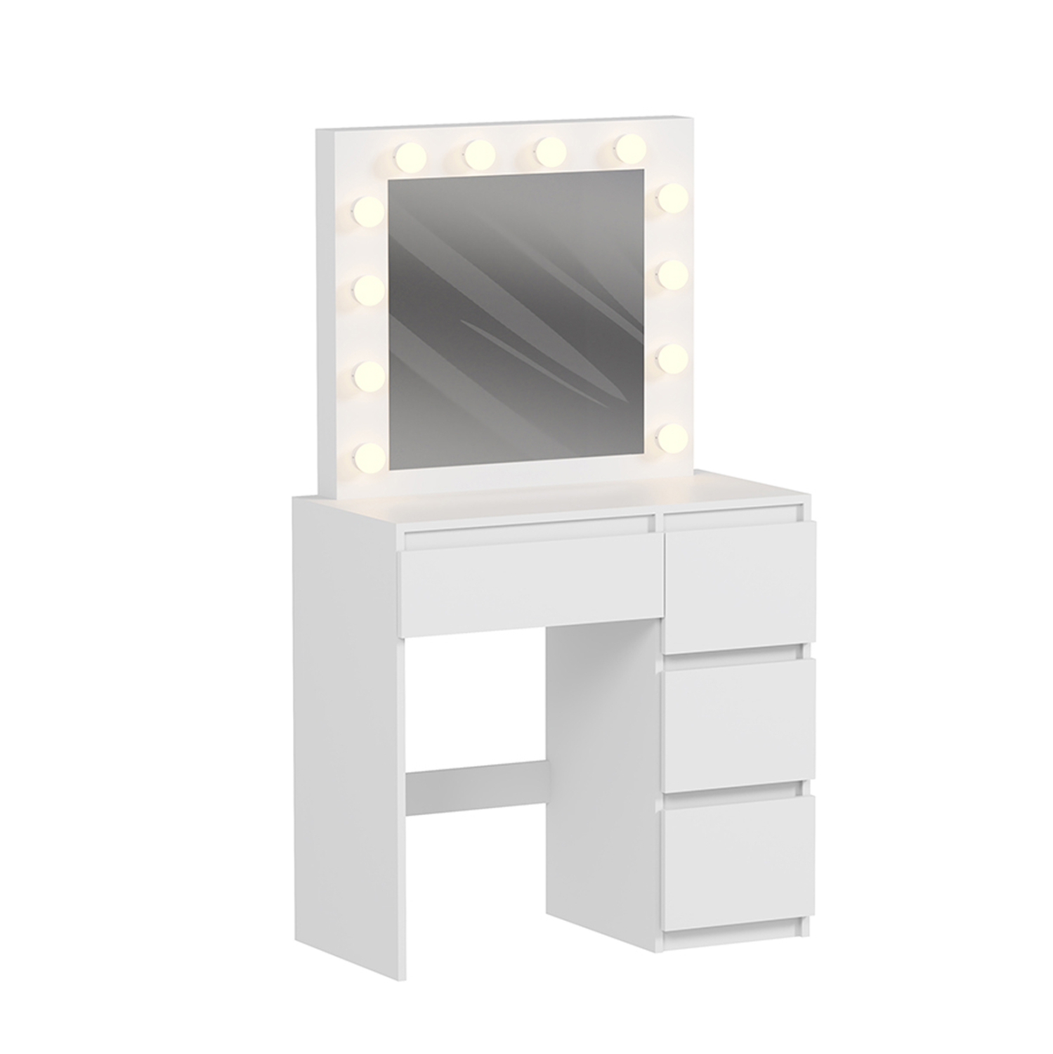ΤΟΥΑΛΕΤΑ ΜΕ ΦΩΤΙΣΜΟ LED &amp; ΣΥΡΤΑΡΙΑ KEITLIN HM2499.03 ΜΕΛΑΜΙΝΗ ΣΕ ΛΕΥΚΟ 80x40x140Υεκ. 1