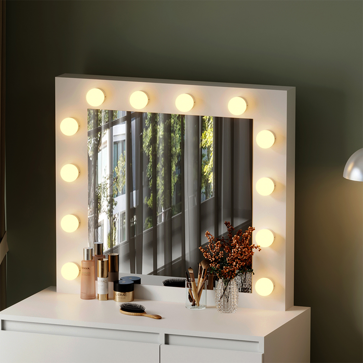 ΤΟΥΑΛΕΤΑ ΜΕ ΦΩΤΙΣΜΟ LED &amp; ΣΥΡΤΑΡΙΑ KEITLIN HM2499.03 ΜΕΛΑΜΙΝΗ ΣΕ ΛΕΥΚΟ 80x40x140Υεκ. 6