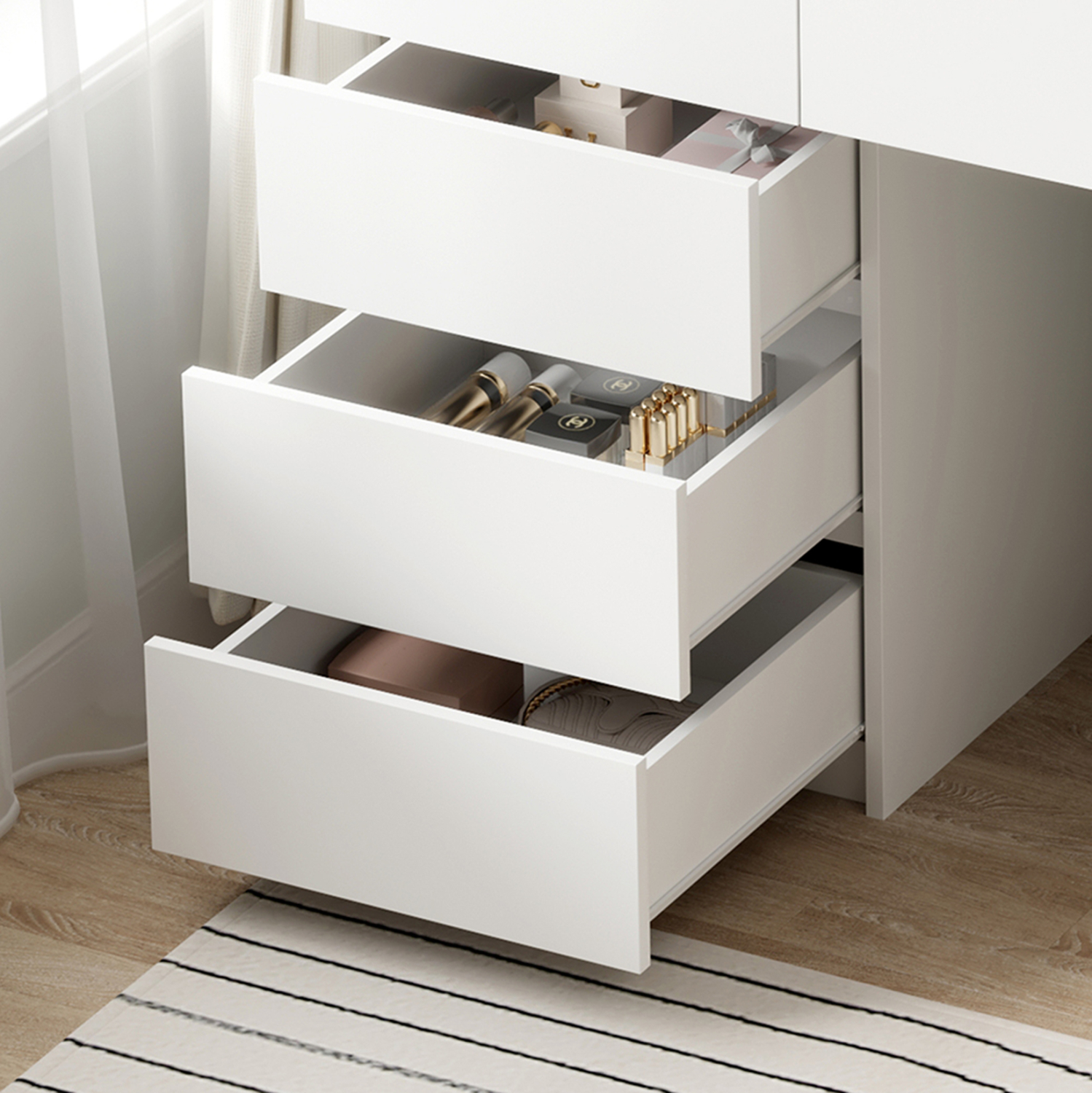 ΤΟΥΑΛΕΤΑ ΜΕ ΦΩΤΙΣΜΟ LED &amp; ΣΥΡΤΑΡΙΑ BEYON HM2500.03 ΜΕΛΑΜΙΝΗ ΣΕ ΛΕΥΚΟ 80x40x140Υεκ. 5