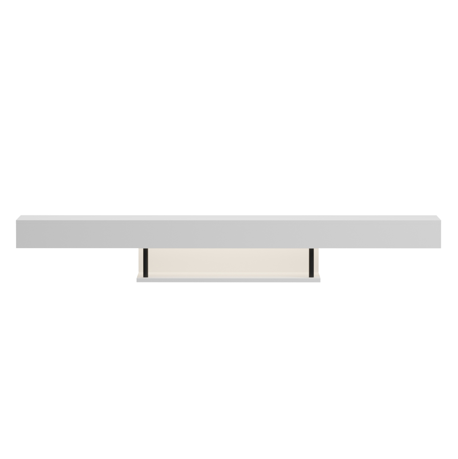 ΕΠΙΠΛΟ ΤΗΛΕΟΡΑΣΗΣ ΤΟΙΧΟΥ ME LED SAVOR HM18381.02 ΜΕΛΑΜΙΝΗ ΛΕΥΚΗ 150x29,5x22Υεκ 3