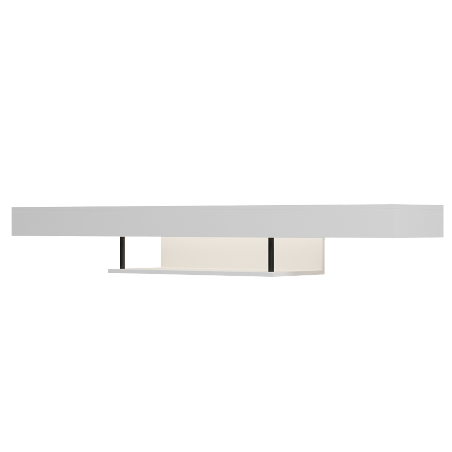 ΕΠΙΠΛΟ ΤΗΛΕΟΡΑΣΗΣ ΤΟΙΧΟΥ ME LED SAVOR HM18381.02 ΜΕΛΑΜΙΝΗ ΛΕΥΚΗ 150x29,5x22Υεκ 5