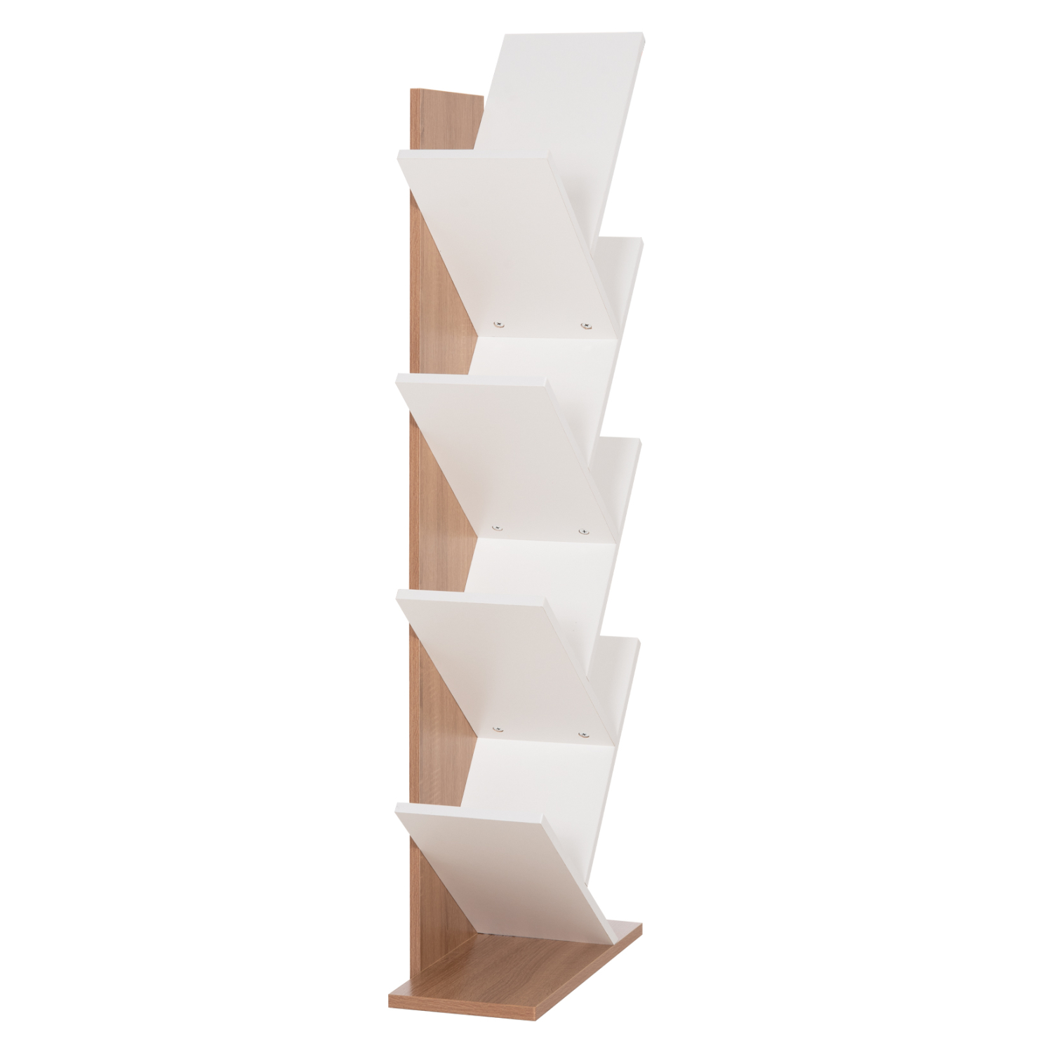 ΒΙΒΛΙΟΘΗΚΗ LIANA HM9028.14 ΜΕΛΑΜΙΝΗ SONAMA/ΛΕΥΚΟ 46x22x128,5Yεκ. 4