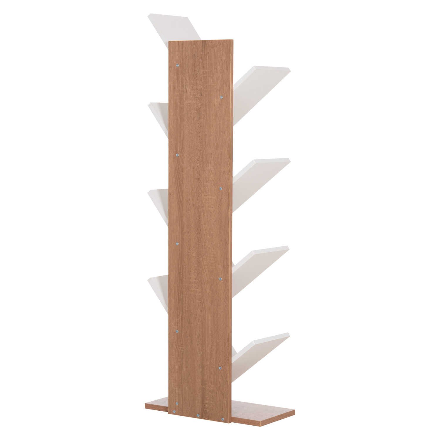 ΒΙΒΛΙΟΘΗΚΗ LIANA HM9028.14 ΜΕΛΑΜΙΝΗ SONAMA/ΛΕΥΚΟ 46x22x128,5Yεκ. 6