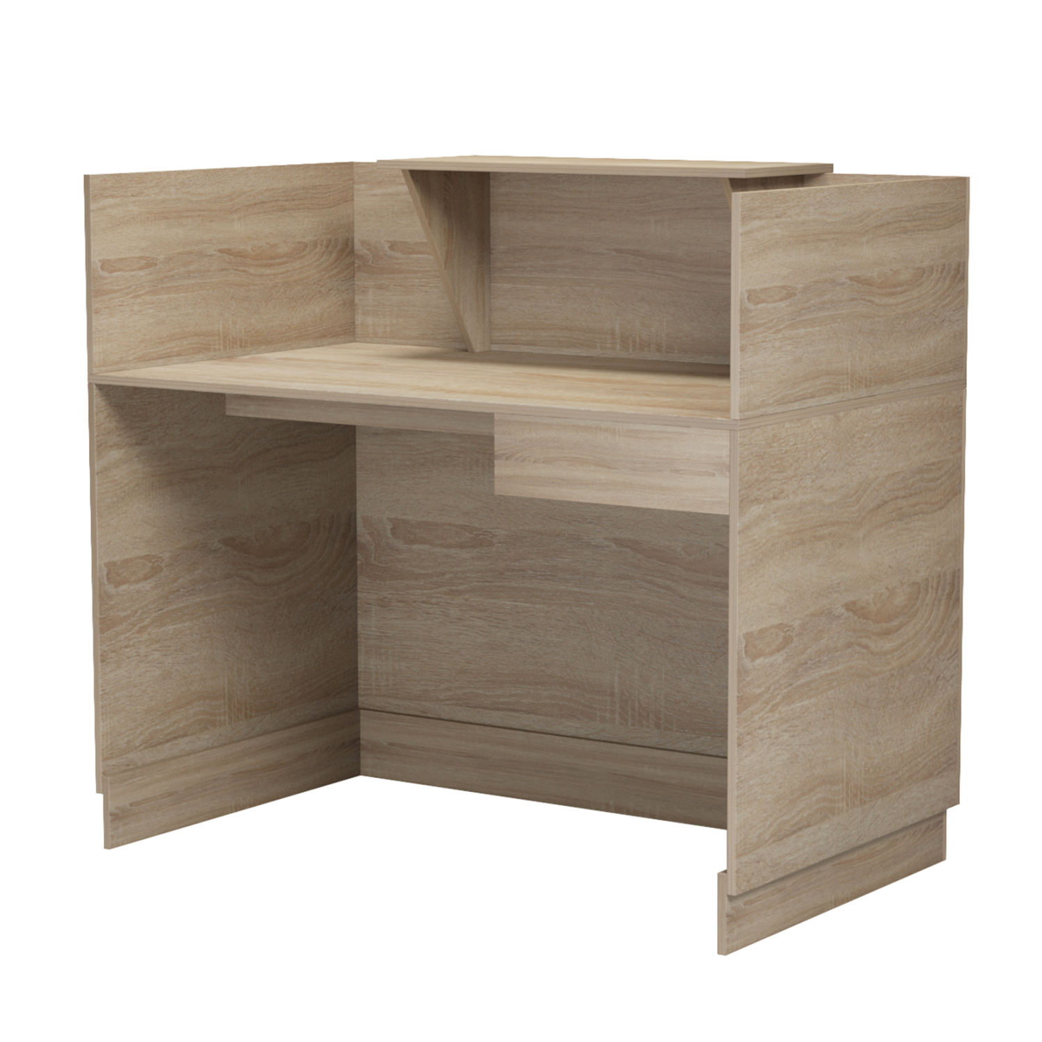 ΓΡΑΦΕΙΟ ΥΠΟΔΟΧΗΣ (RECEPTION) BARRY HM2152.01 ΜΕΛΑΜΙΝΗ ΣΕ SONAMA 120x70x110Υεκ. 6