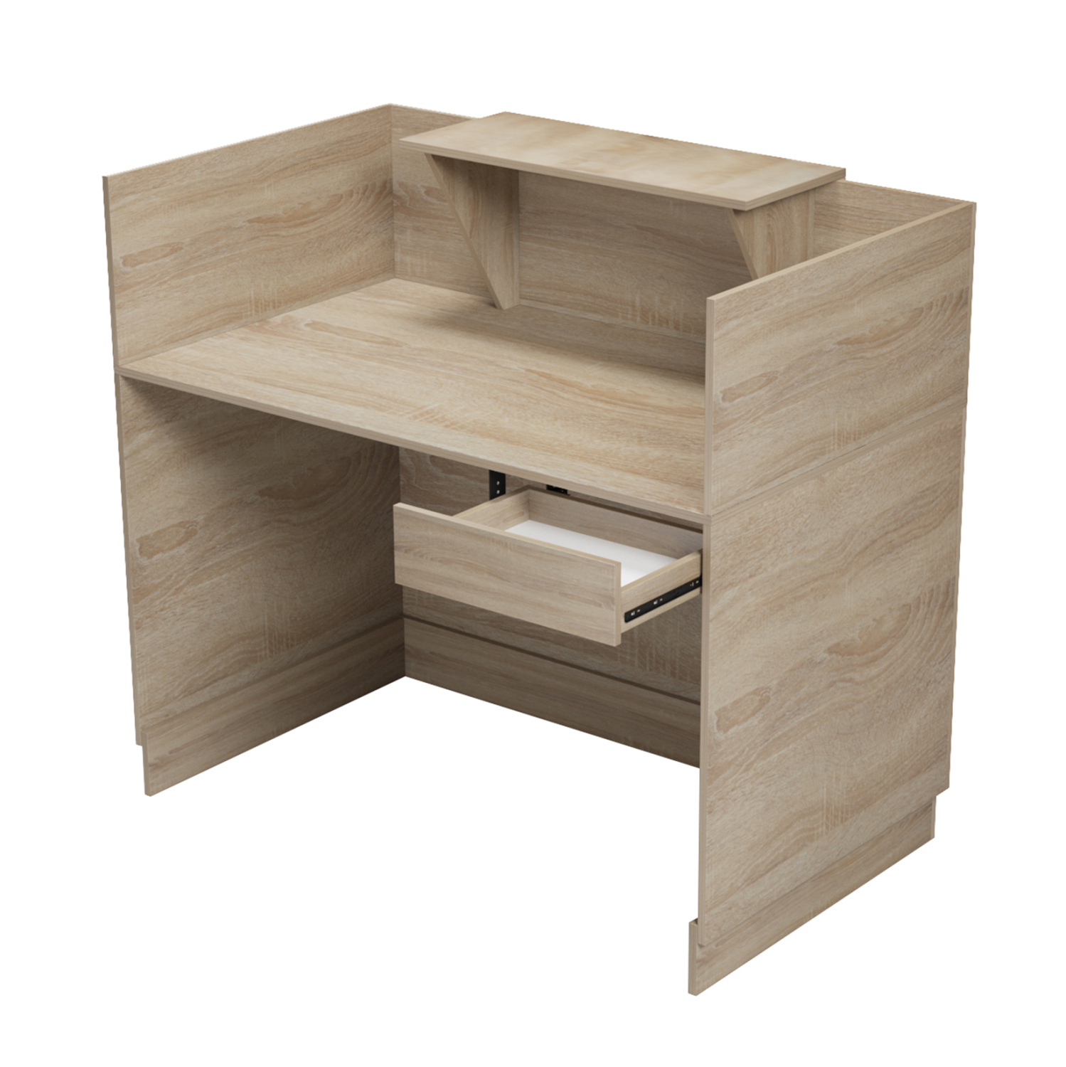 ΓΡΑΦΕΙΟ ΥΠΟΔΟΧΗΣ (RECEPTION) BARRY HM2152.01 ΜΕΛΑΜΙΝΗ ΣΕ SONAMA 120x70x110Υεκ. 7