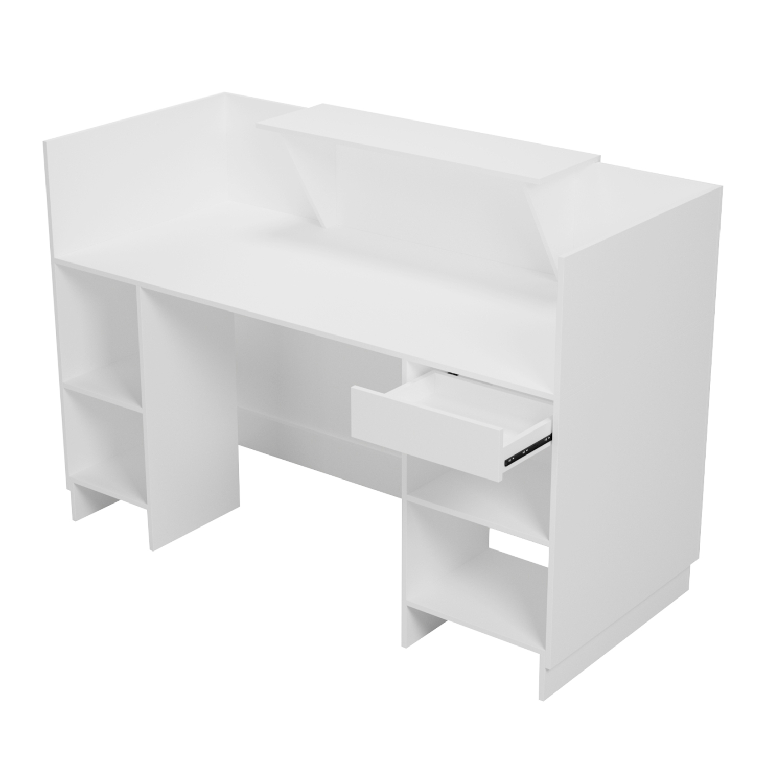 ΓΡΑΦΕΙΟ ΥΠΟΔΟΧΗΣ (RECEPTION) BARRY HM2153.02 ΜΕΛΑΜΙΝΗ ΣΕ ΛΕΥΚΟ 160x70x110Υεκ. 7