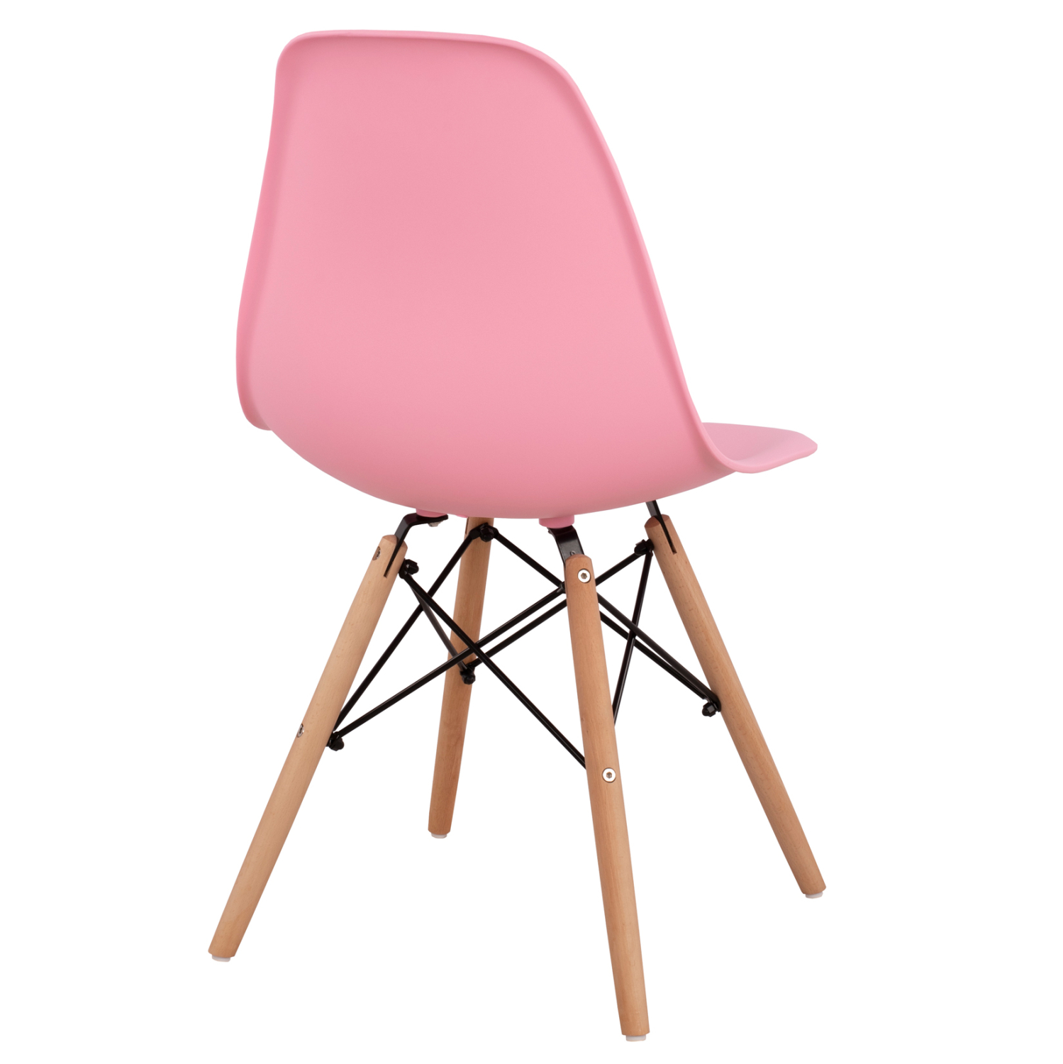 ΚΑΡΕΚΛΑ ΜΕ ΞΥΛΙΝΑ ΠΟΔΙΑ ΚΑΙ ΚΑΘΙΣΜΑ TWIST PP ΡΟΖ HM8460.05 46x50x82 εκ. 5