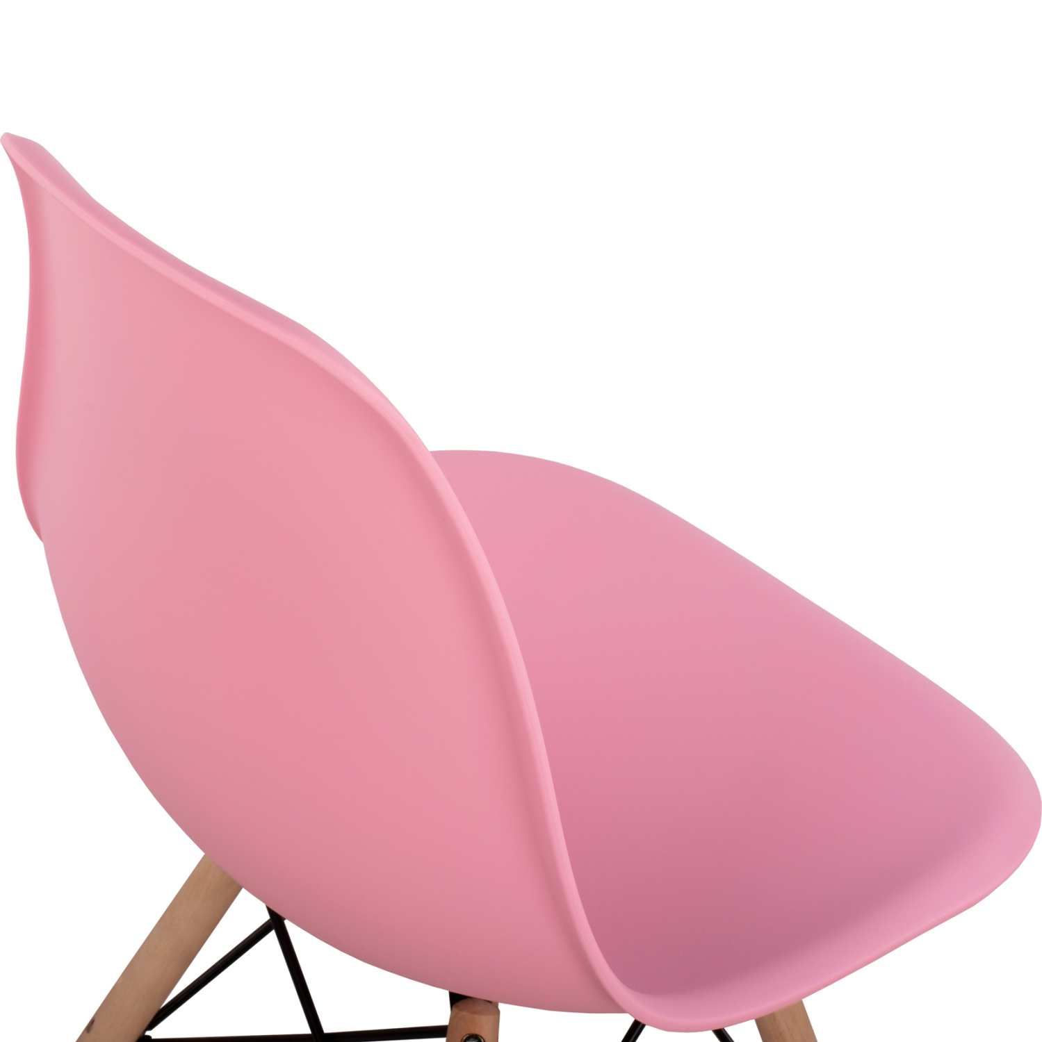 ΚΑΡΕΚΛΑ ΜΕ ΞΥΛΙΝΑ ΠΟΔΙΑ ΚΑΙ ΚΑΘΙΣΜΑ TWIST PP ΡΟΖ HM8460.05 46x50x82 εκ. 8