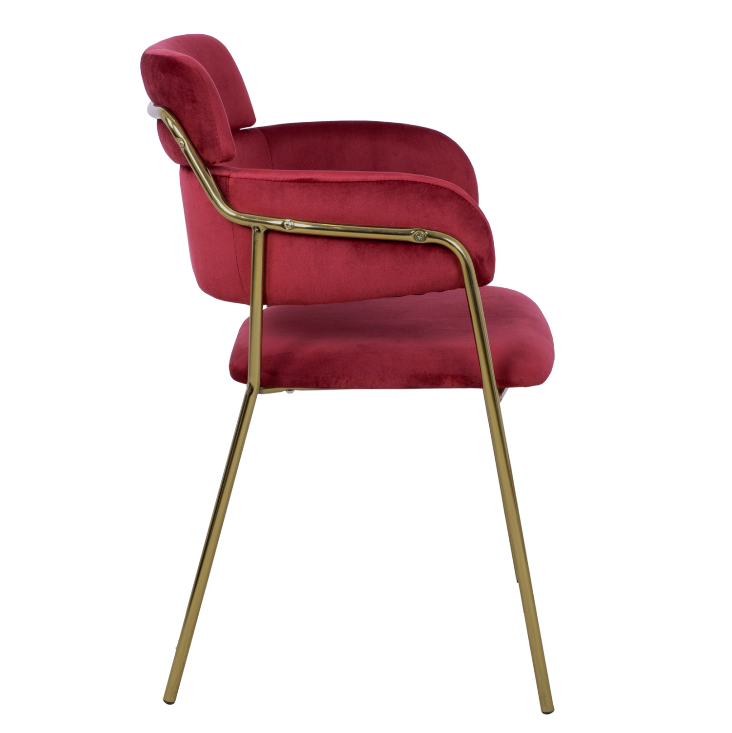 ΠΟΛΥΘΡΟΝΑΚΙ KELSO HM8521.06 ΒΕΛΟΥΔΟ ΜΠΟΡΝΤΩ &amp; ΕΠΙΧΡΥΣΟ ΠΟΔΙ 52,5x52x80Υ εκ. 4