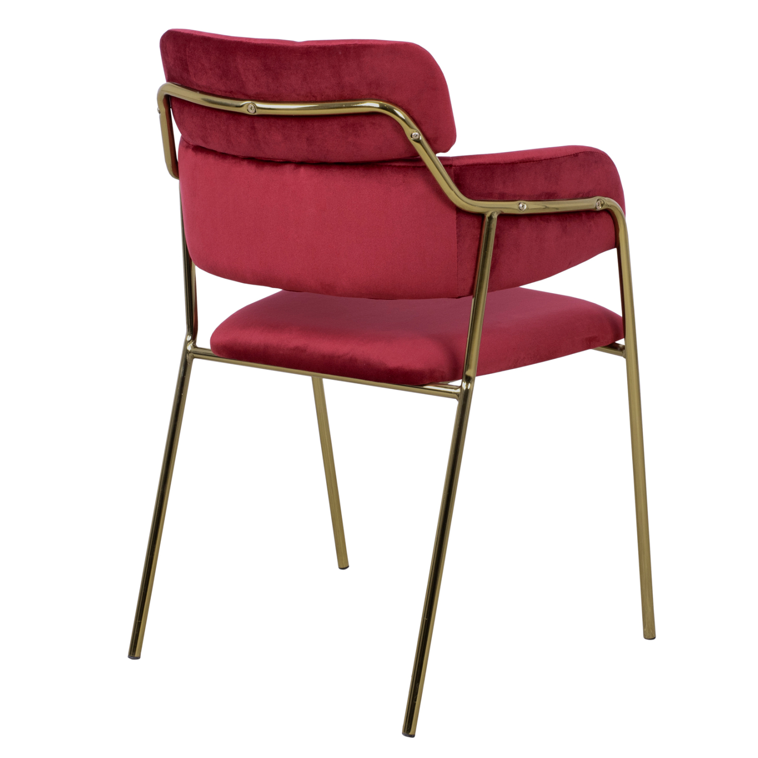 ΠΟΛΥΘΡΟΝΑΚΙ KELSO HM8521.06 ΒΕΛΟΥΔΟ ΜΠΟΡΝΤΩ &amp; ΕΠΙΧΡΥΣΟ ΠΟΔΙ 52,5x52x80Υ εκ. 5