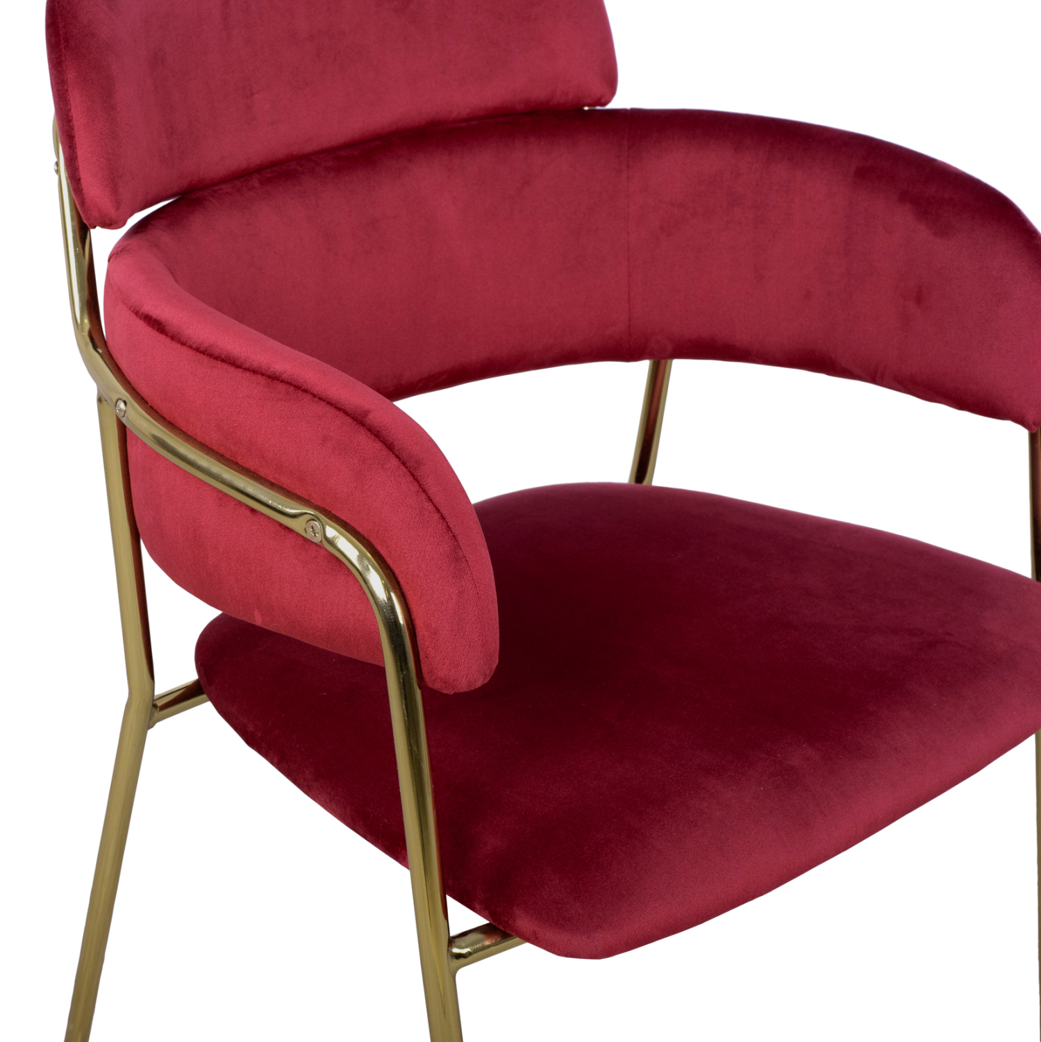 ΠΟΛΥΘΡΟΝΑΚΙ KELSO HM8521.06 ΒΕΛΟΥΔΟ ΜΠΟΡΝΤΩ &amp; ΕΠΙΧΡΥΣΟ ΠΟΔΙ 52,5x52x80Υ εκ. 8