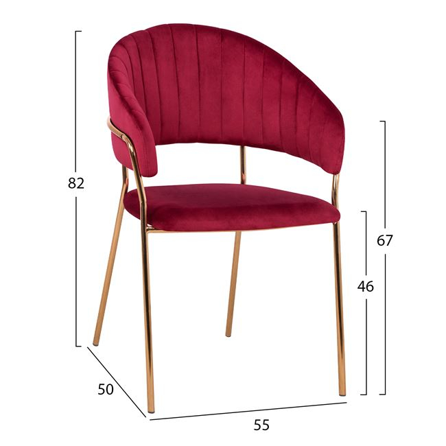 ΠΟΛΥΘΡΟΝΑΚΙ THEODORE HM8520.06 ΒΕΛΟΥΔΟ ΜΠΟΡΝΤΩ ΜΕ ΕΠΙΧΡΥΣΟ ΣΚΕΛΕΤΟ 55Χ50Χ82Υ εκ. 2